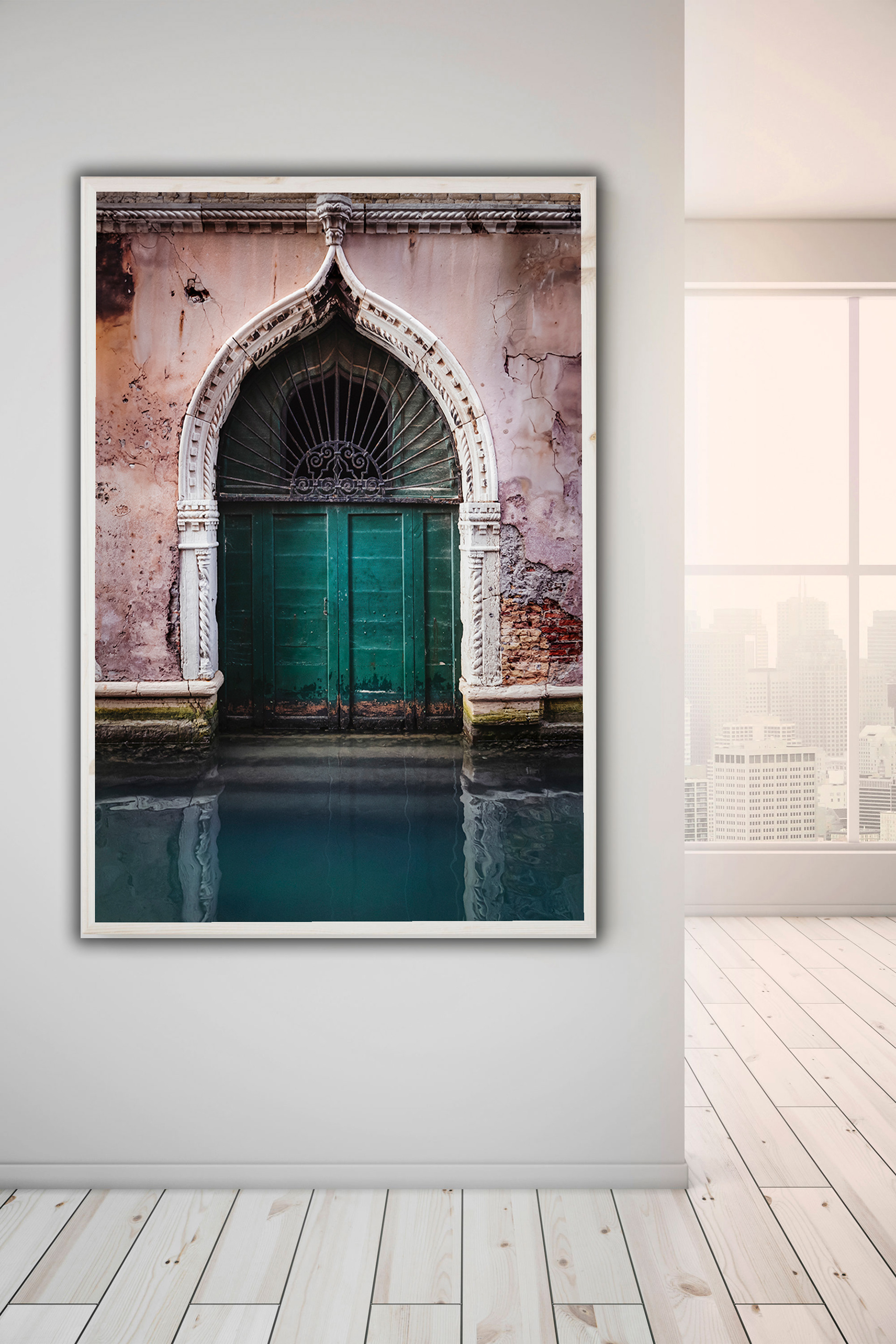 Fotokunst fra Venedig som vægkunst i hjem. Vand, arkitektur og stemningsfulde detaljer.
