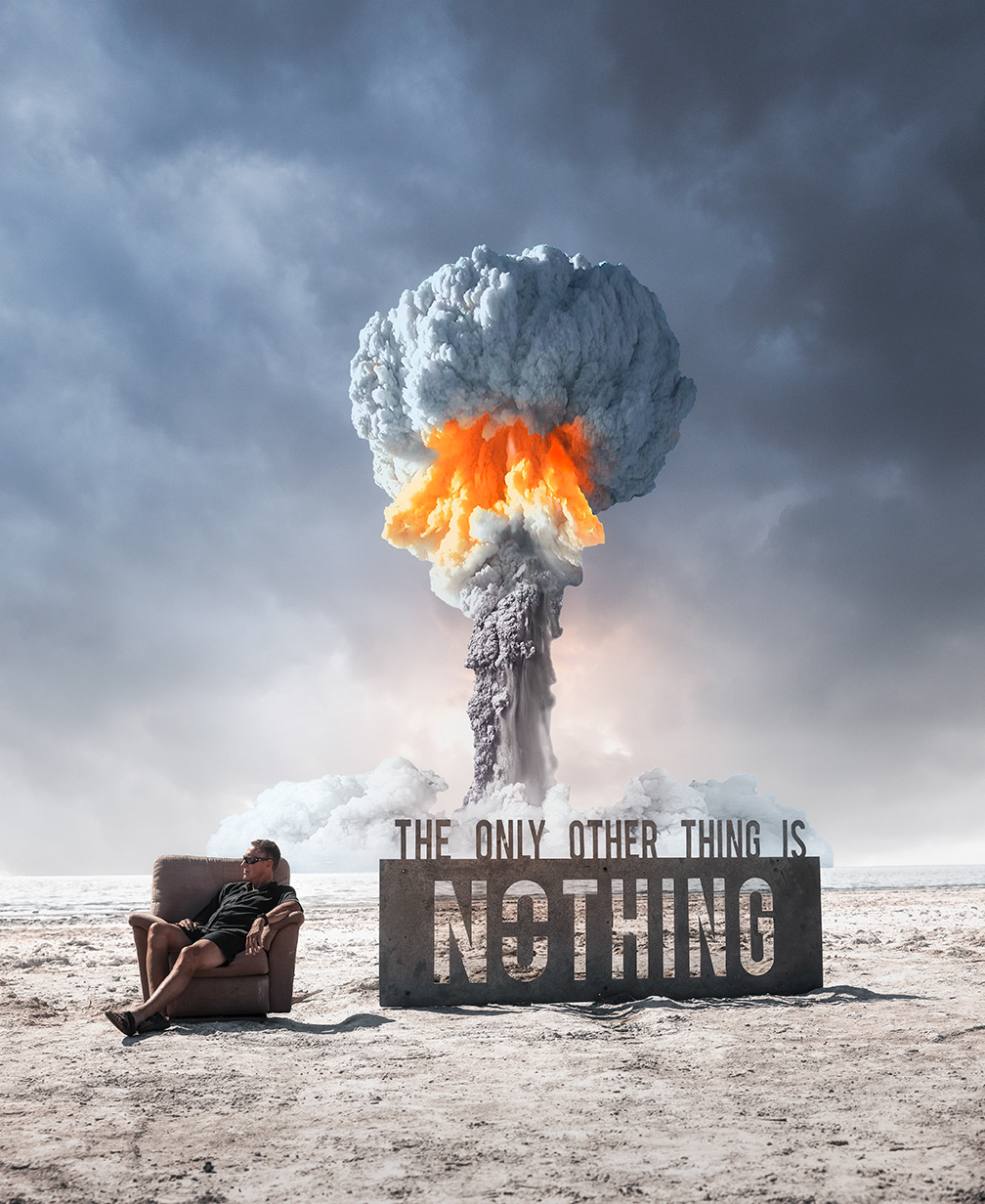 The apocalypse looks better in shades; after all, destruction is our greatest artwork.