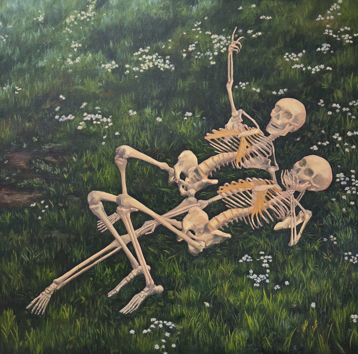 Something above, oil on canvas, 71x72 cm, 2026