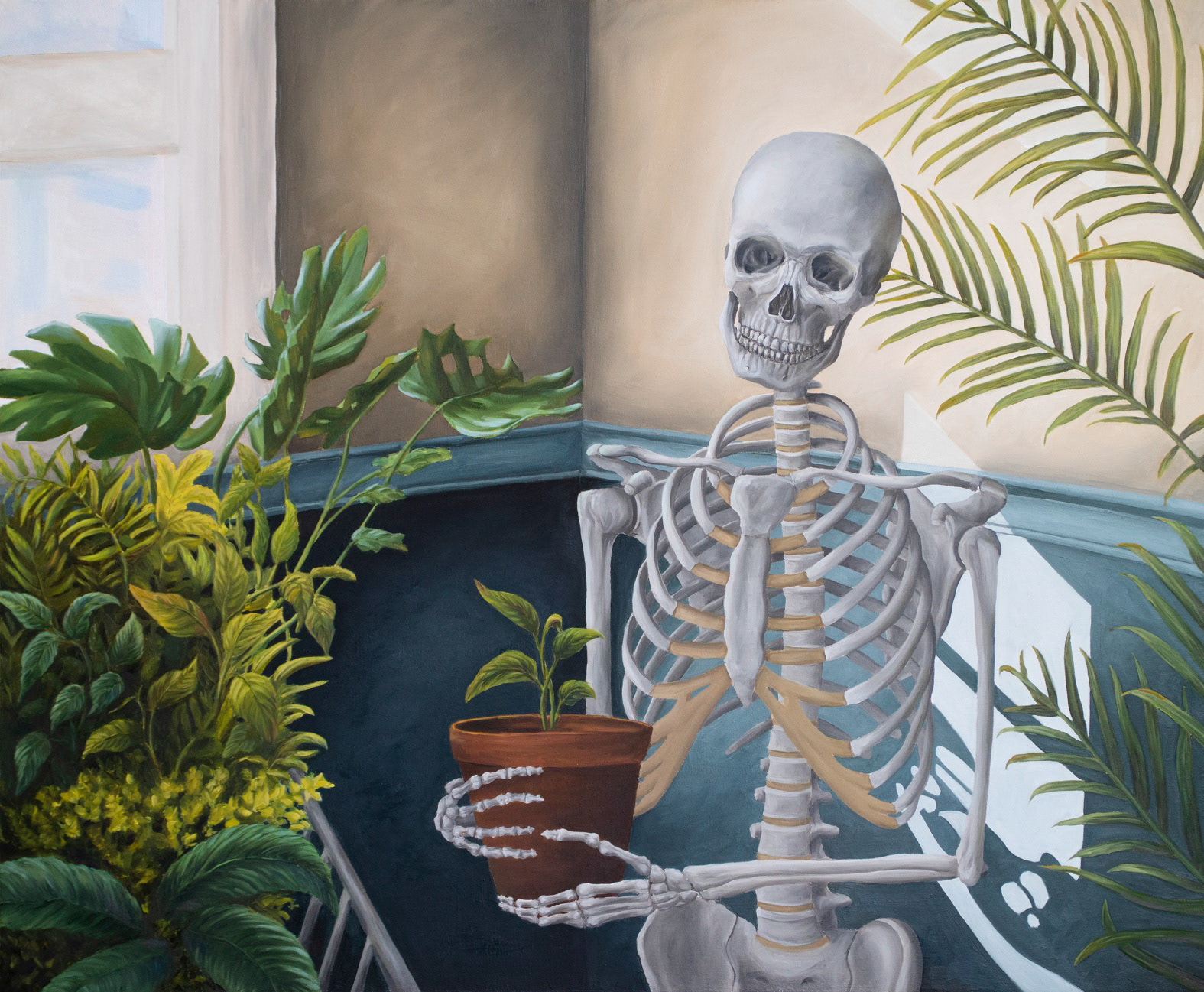 Green thumb, Oil on canvas, 2023