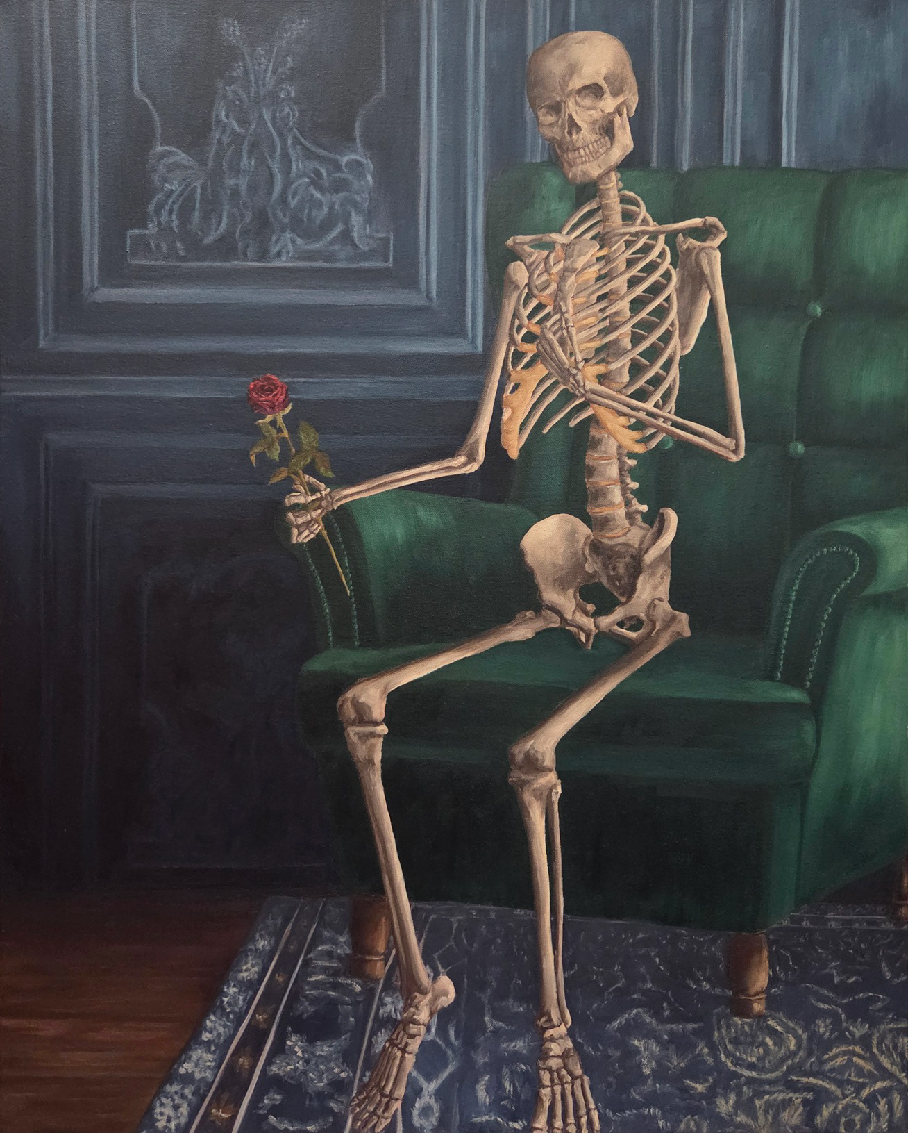 Wallflower, oil on canvas, 2025