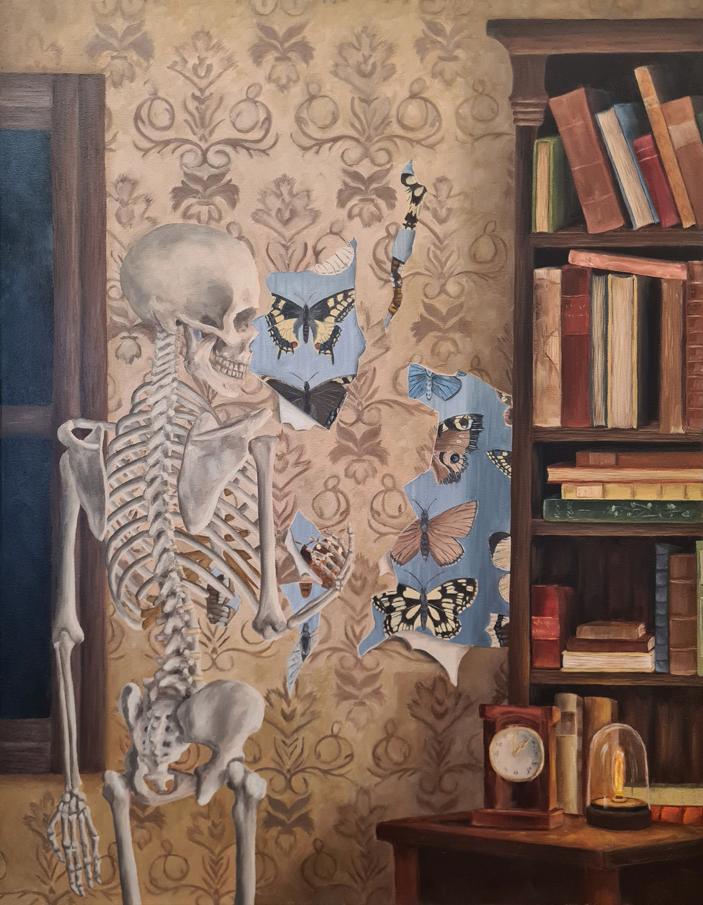 Against the night, oil on canvas, 2024