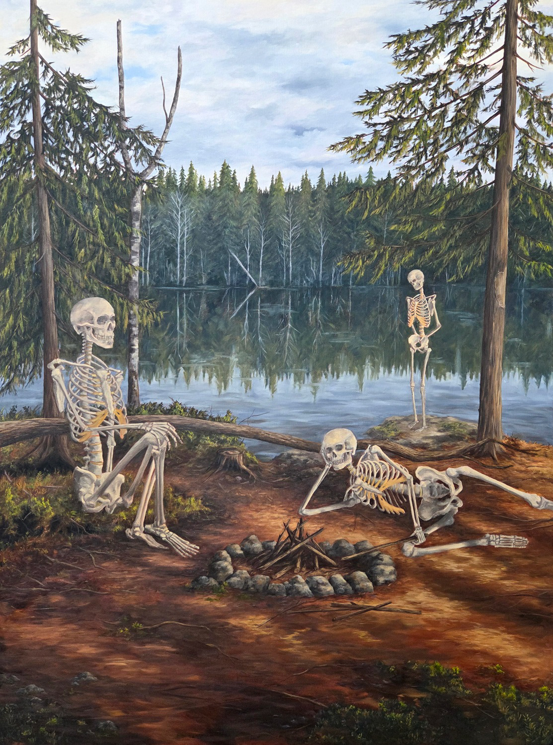 Sticks and stones, oil on canvas, 140x104 cm, 2026