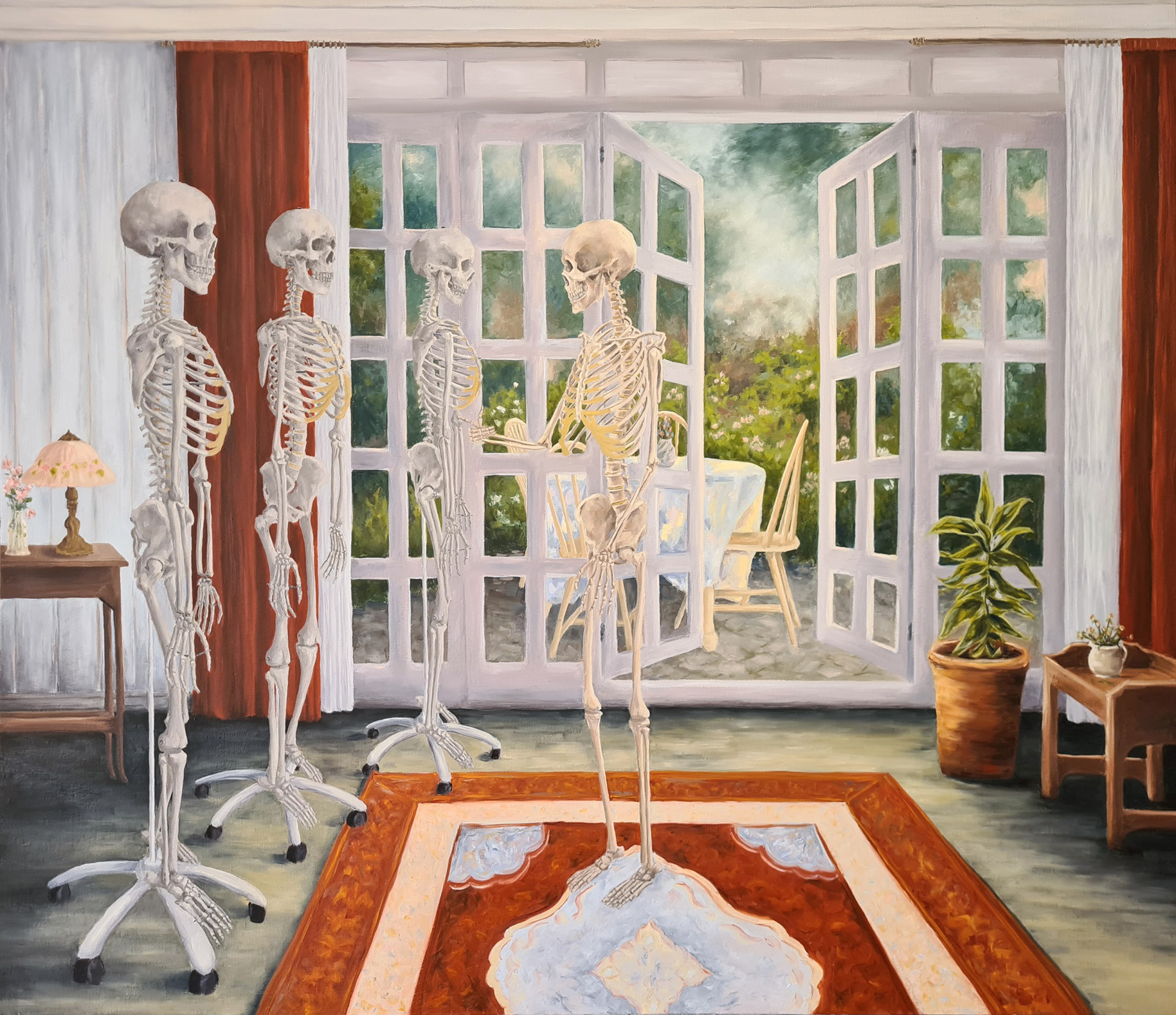 Garden party, Oil on canvas, 2024