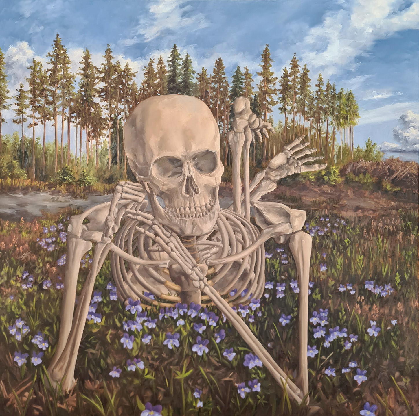 At the meadow, oil on canvas, 2025.