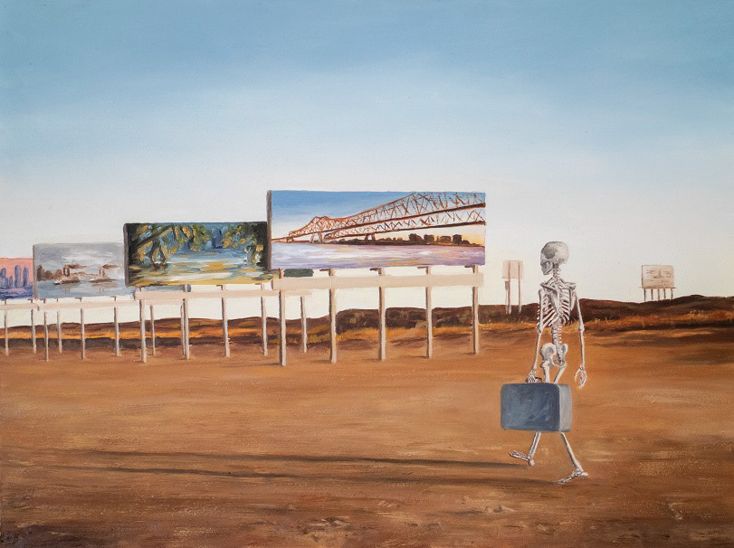 The traveller, Oil on canvas, 2022