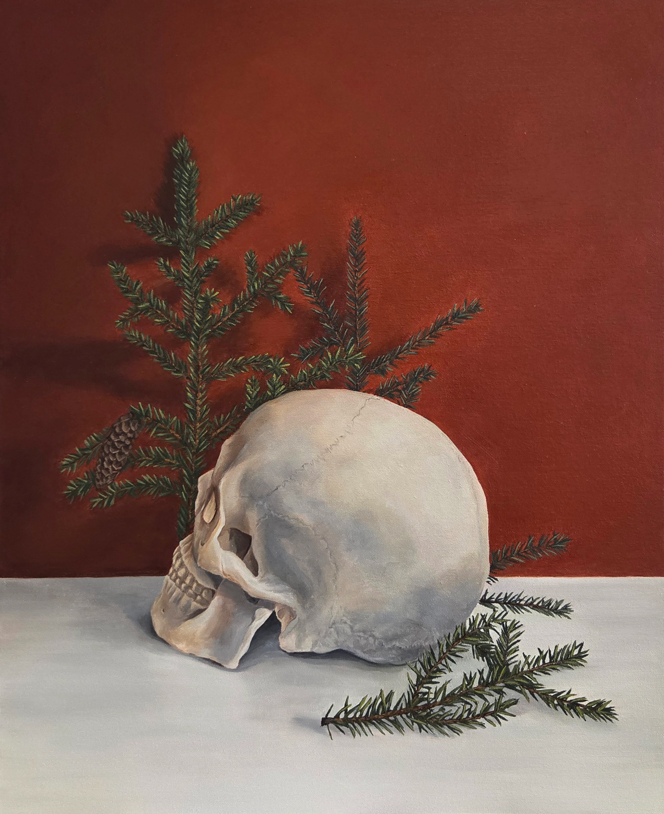 Evergreen, oil on canvas, 2024