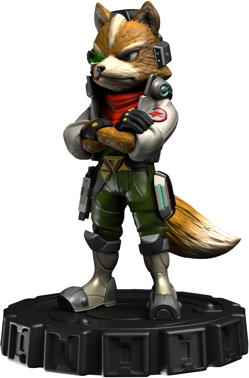 STL file Star fox / Star Wing - Fox McCloud - figure ⭐・3D printable model  to download・Cults