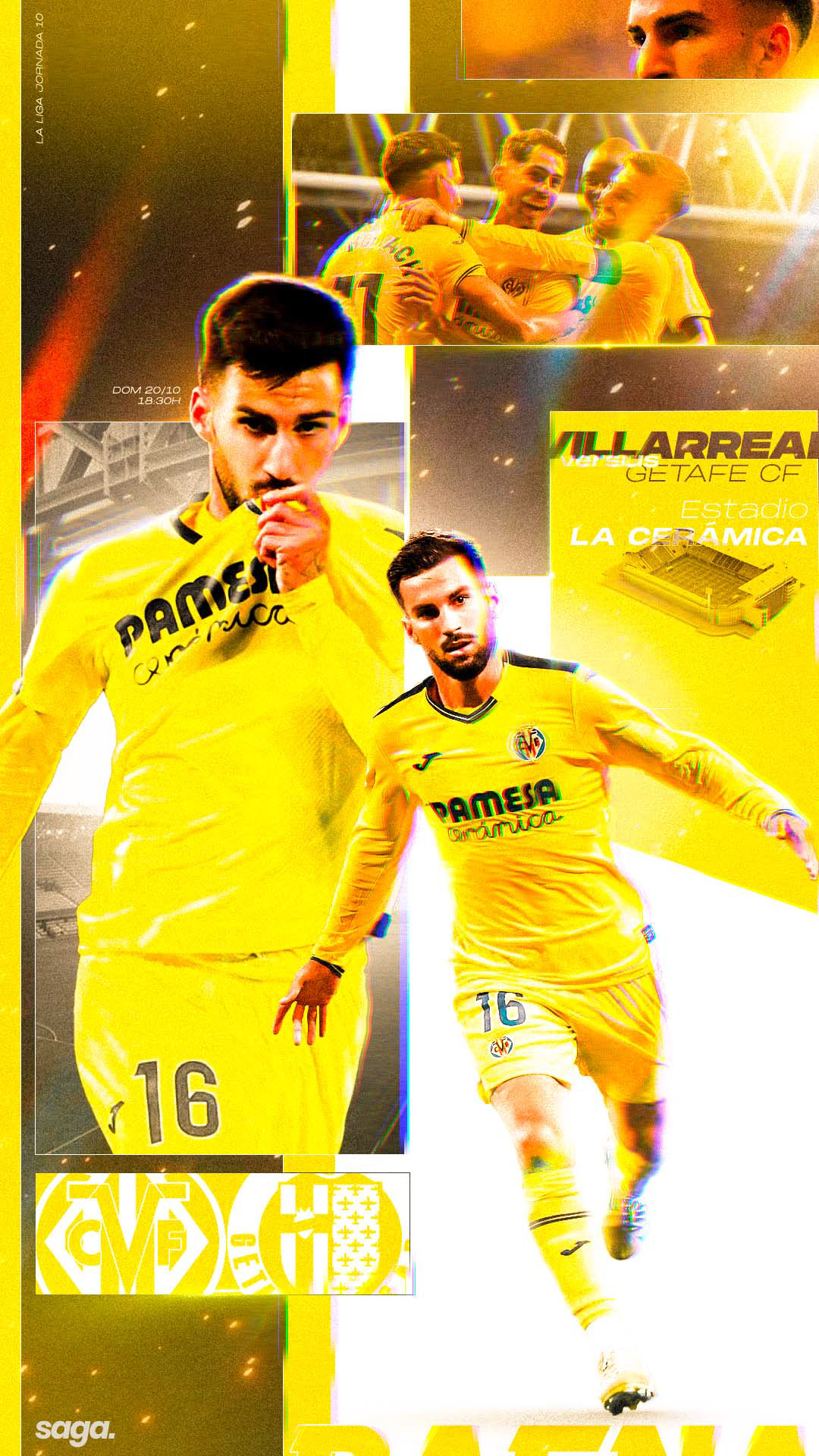 Alex Baena (Villarreal) Match Day Graphic Concept