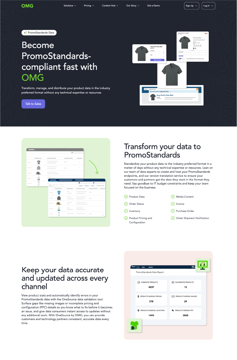 PromoStandards Data Solution Page