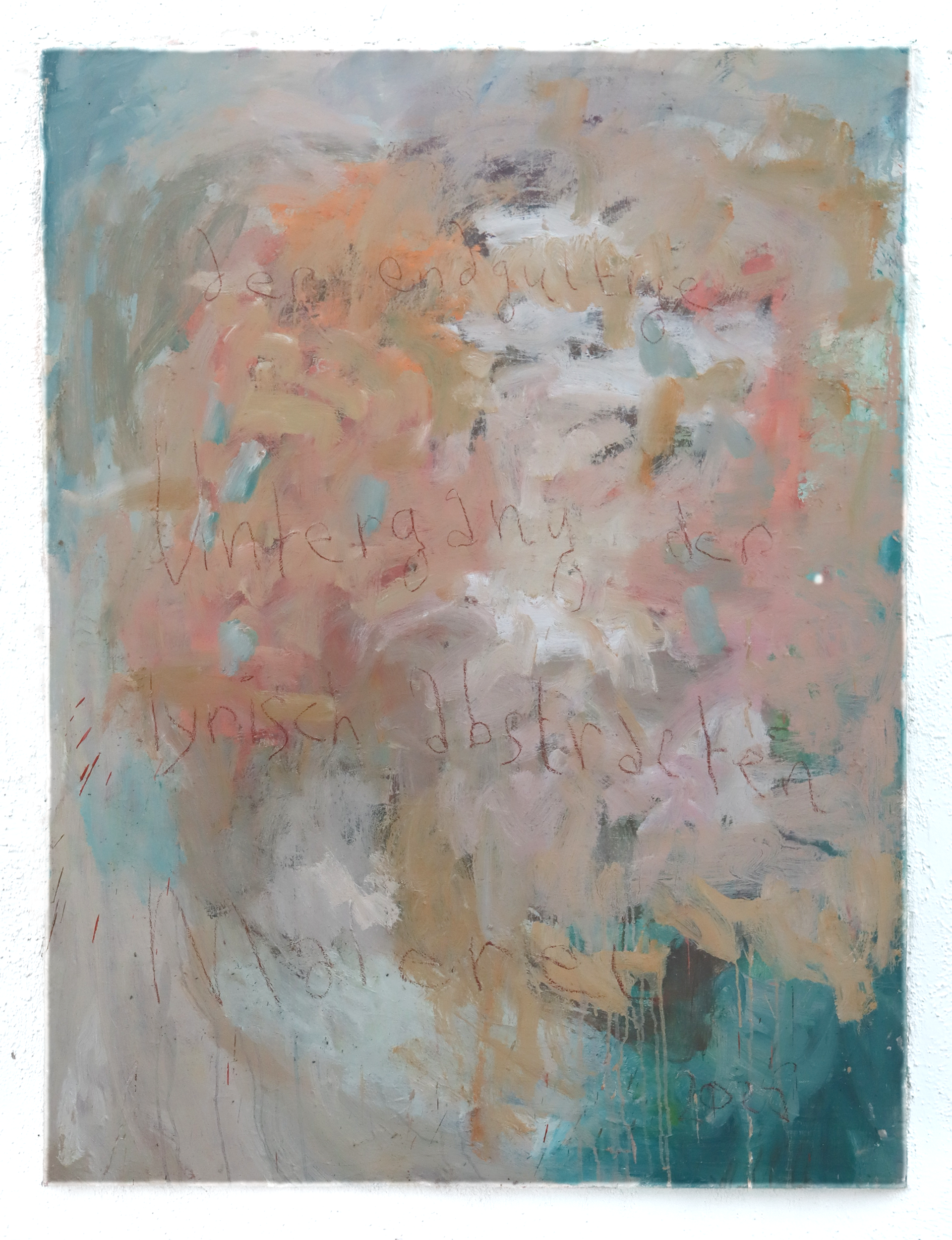'Der endgültige Untergang der Lyrisch - Abstracten Malerei' 160 x 120 cm