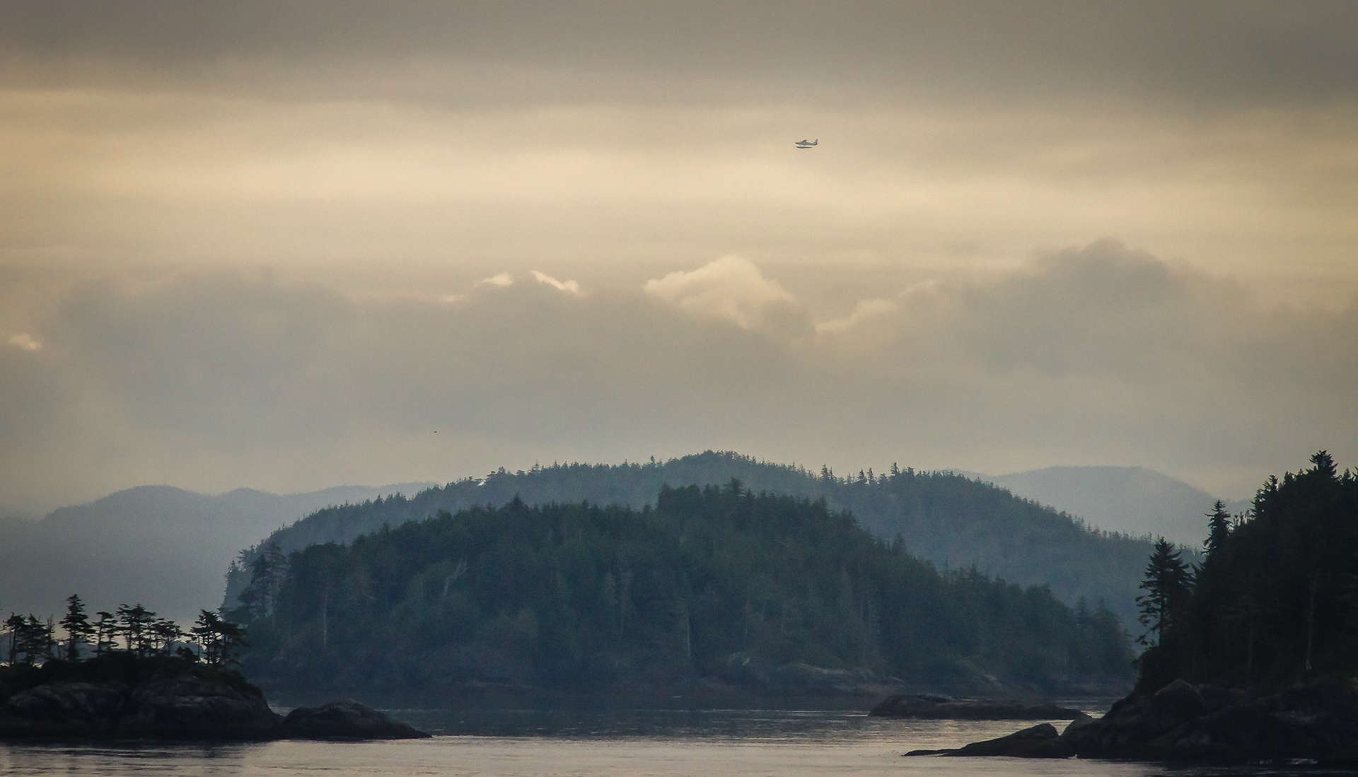 Float Plane Over Alaska