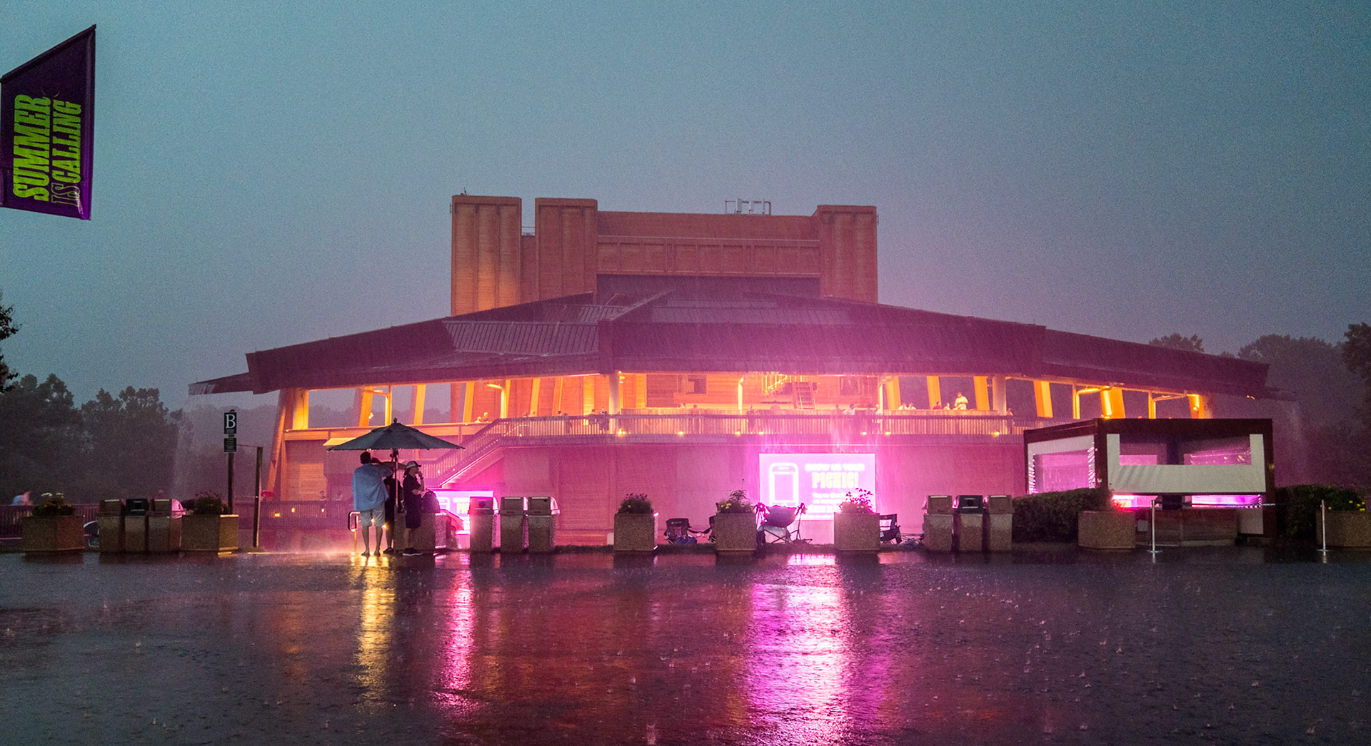 Rain at Wolftrap, The National Park for the Performing Arts, VA