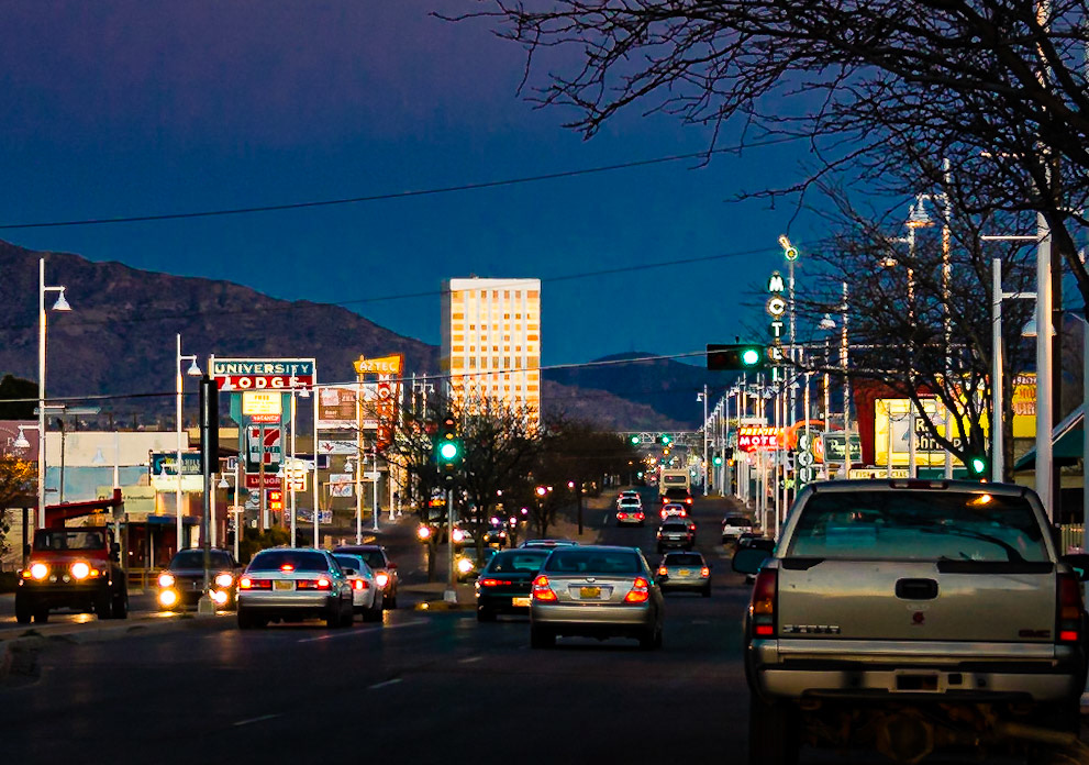 Golden Reflection, Albuquerque, New Mexico (after Ernst Haas)