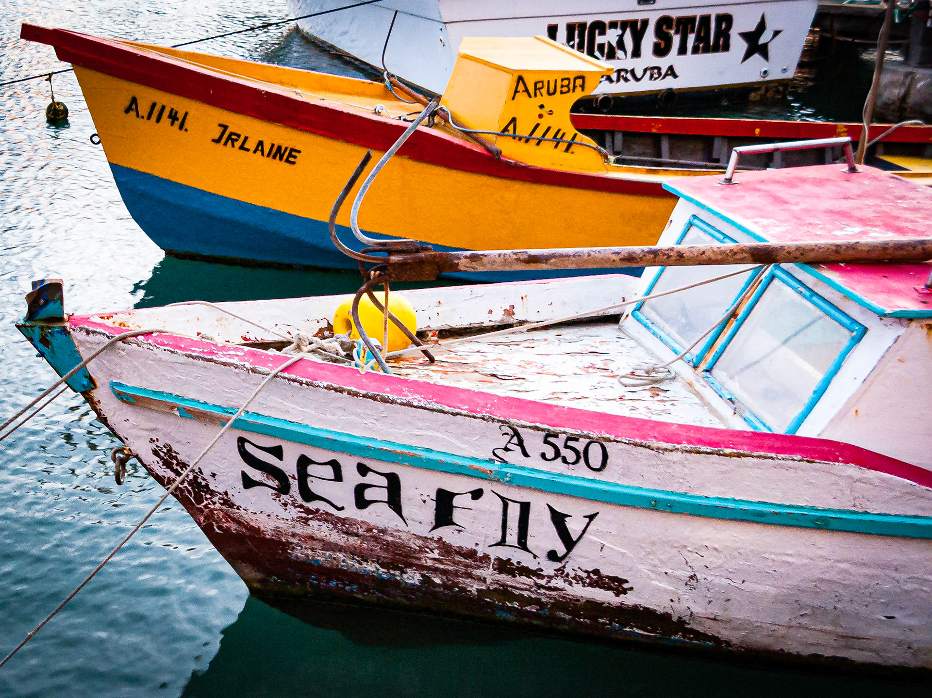 Boats in Aruba