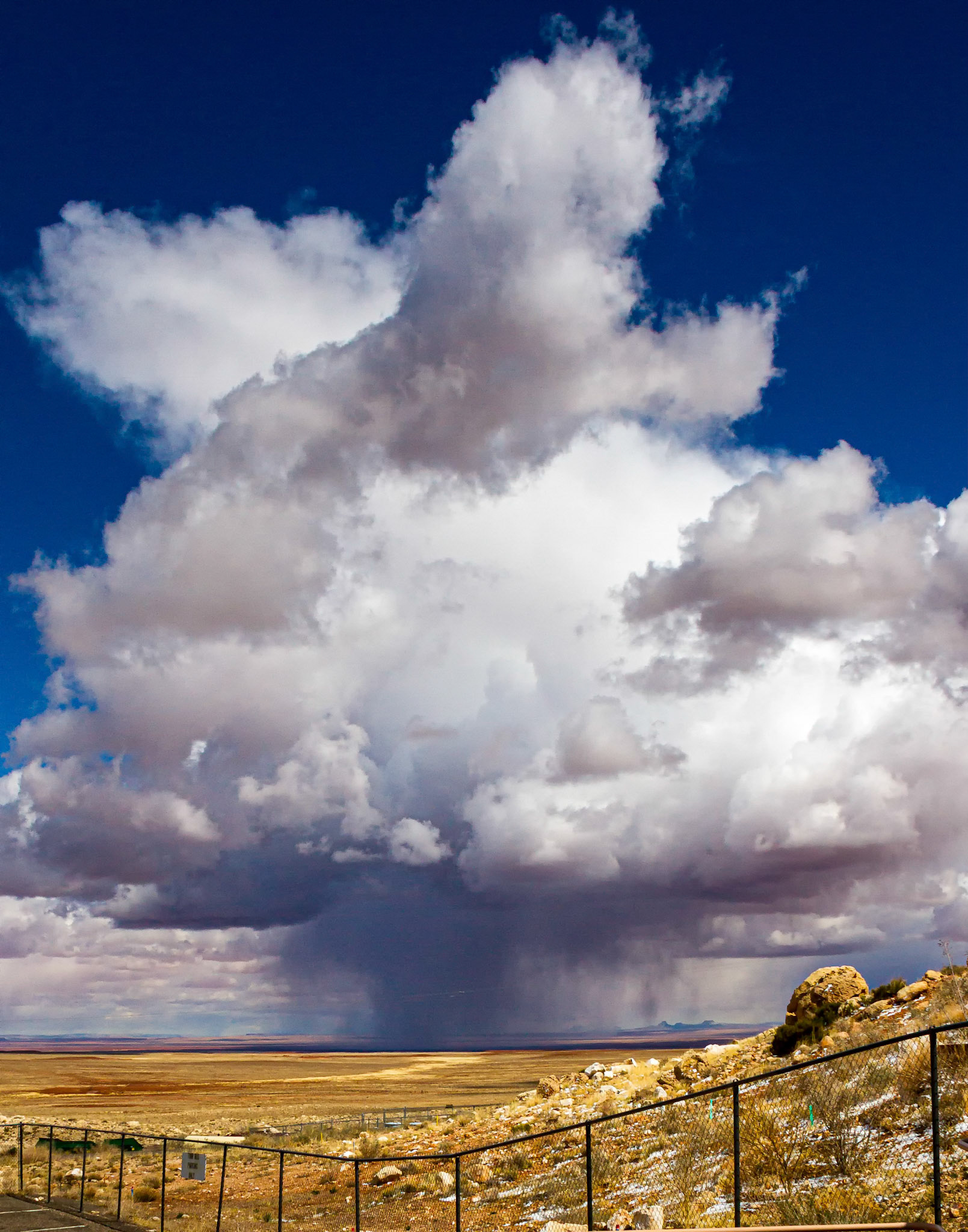 From the Meteor Crater, Arizona
