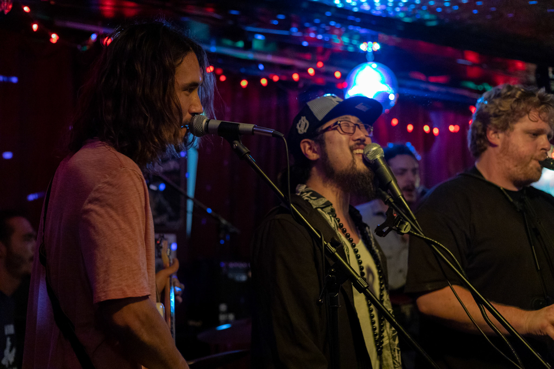 The Band performs during Jam on Toast Tuesdays at R Bar in Los Angeles on Jun. 18, 2019.