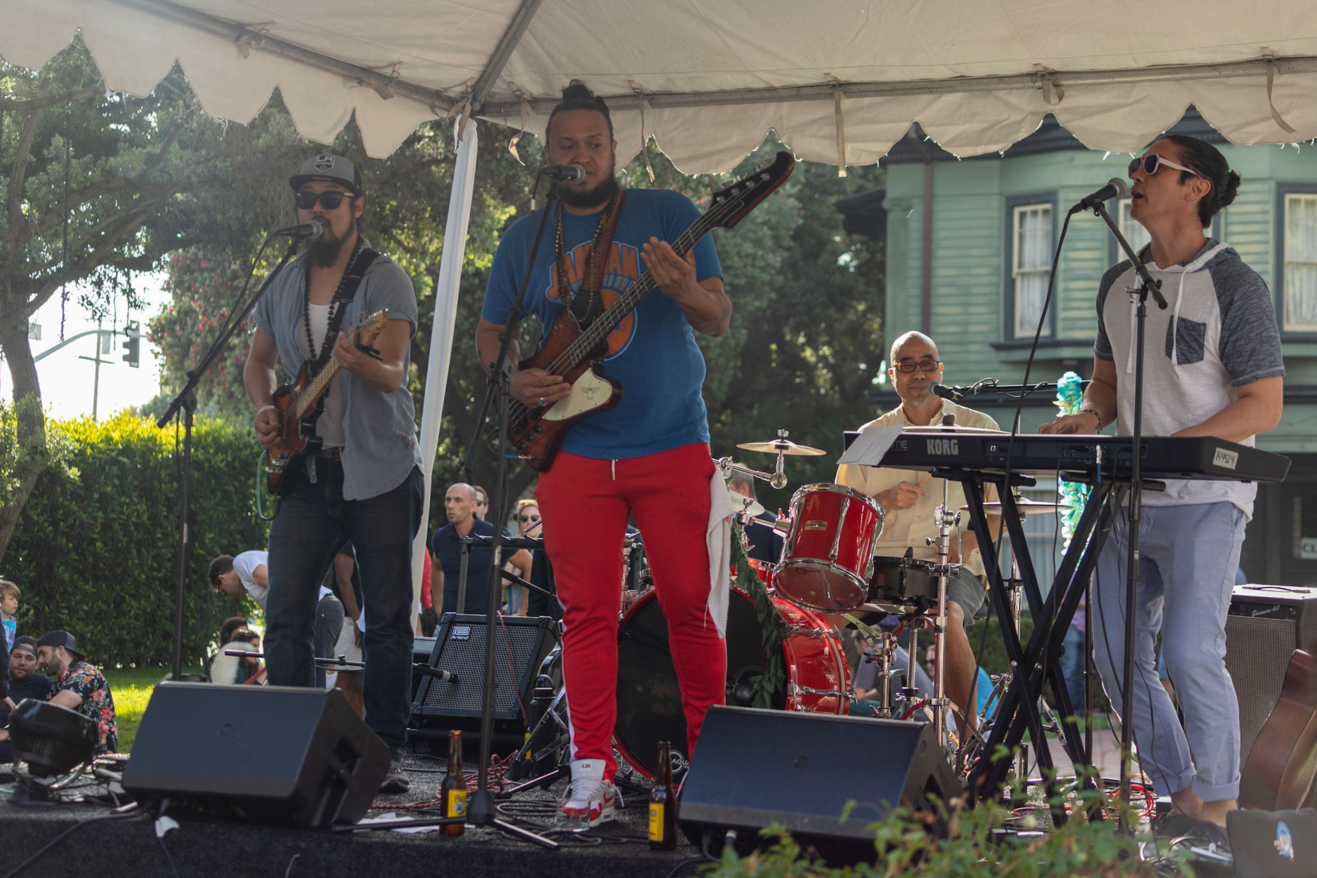 Westside Wisemen performs at the 19th Annual Main Street Summer Soulstice Festival on Jun. 23, 2019.