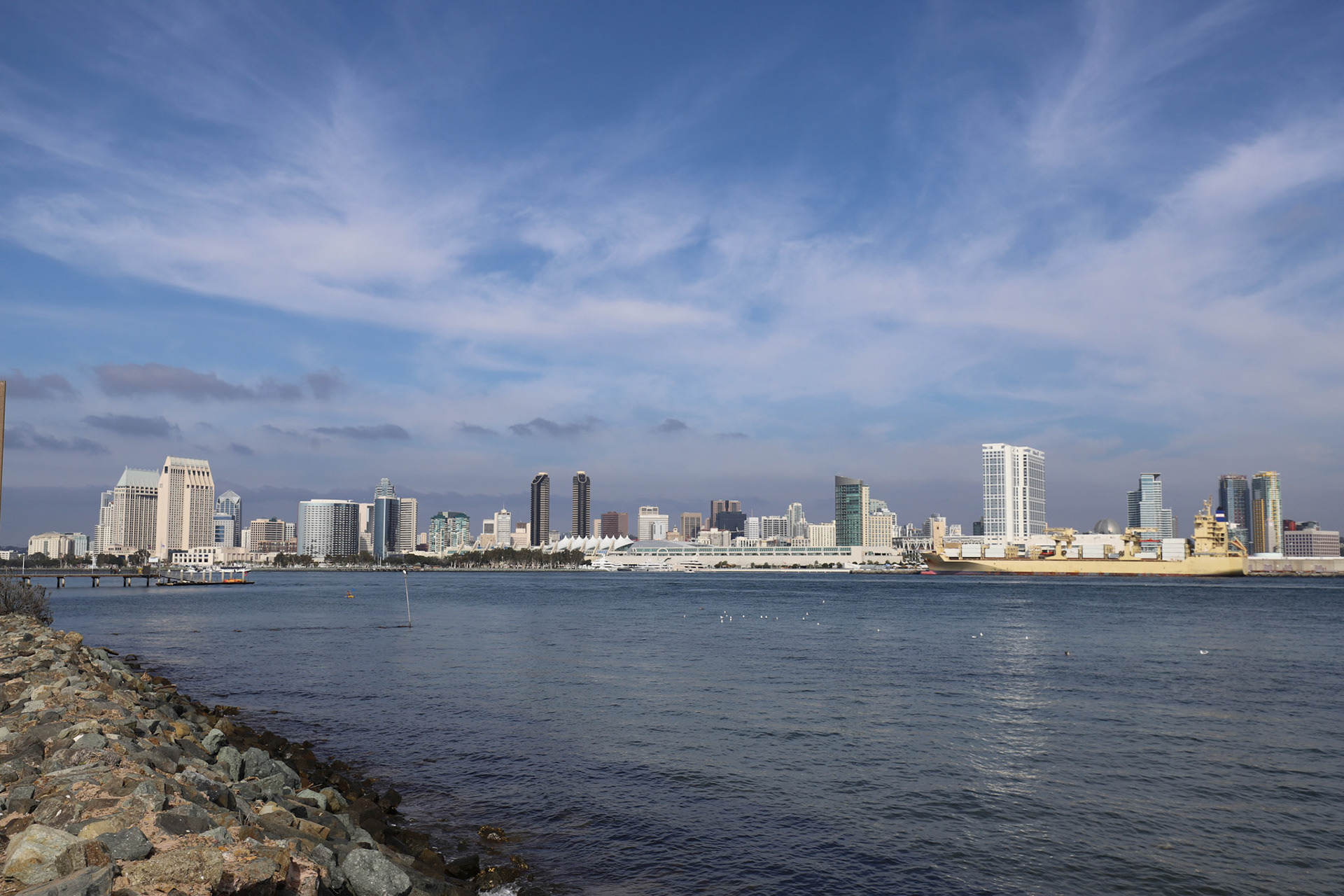 View of downtown San Diego from Coronado Island, Dec. 2018