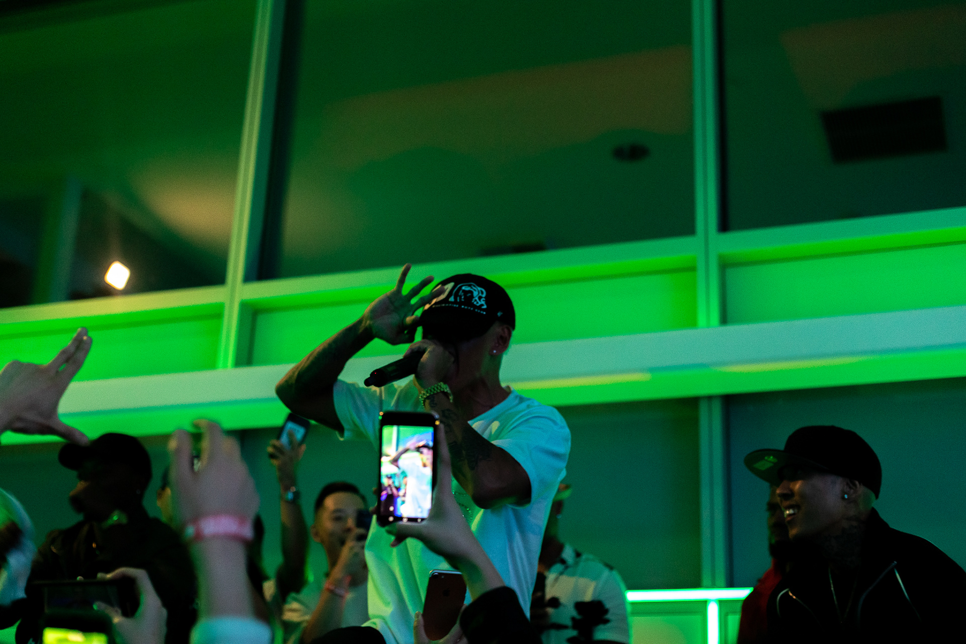 Illson (Double K) performs at Dok2 Penthouse Party in Los Angeles on Aug. 30, 2019