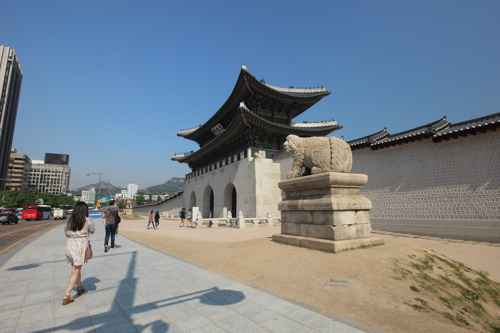 Gwanghwamun Gate, Seoul, South Korea, May 2017