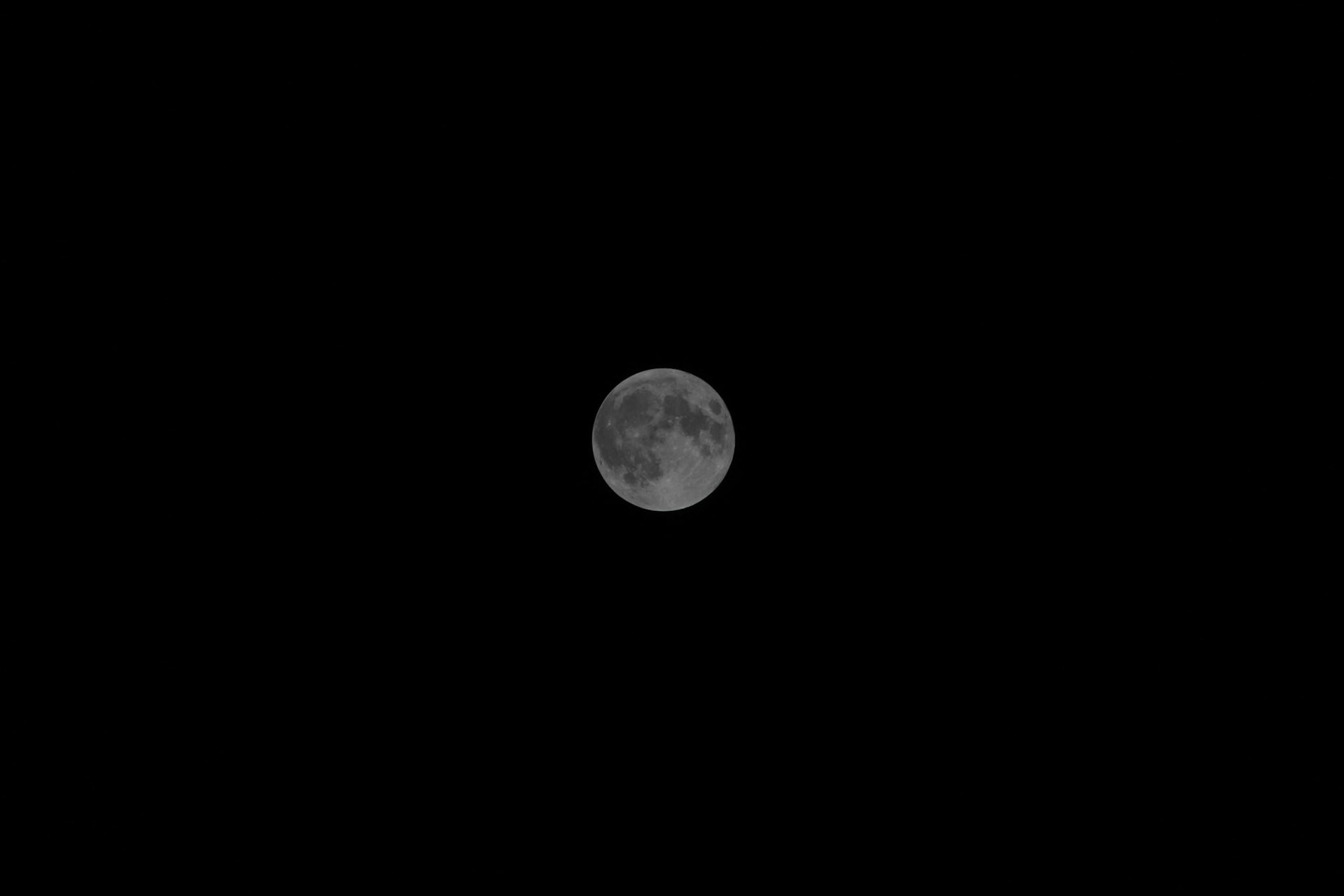 Full moon during a lunar eclipse on Sept. 28, 2015.