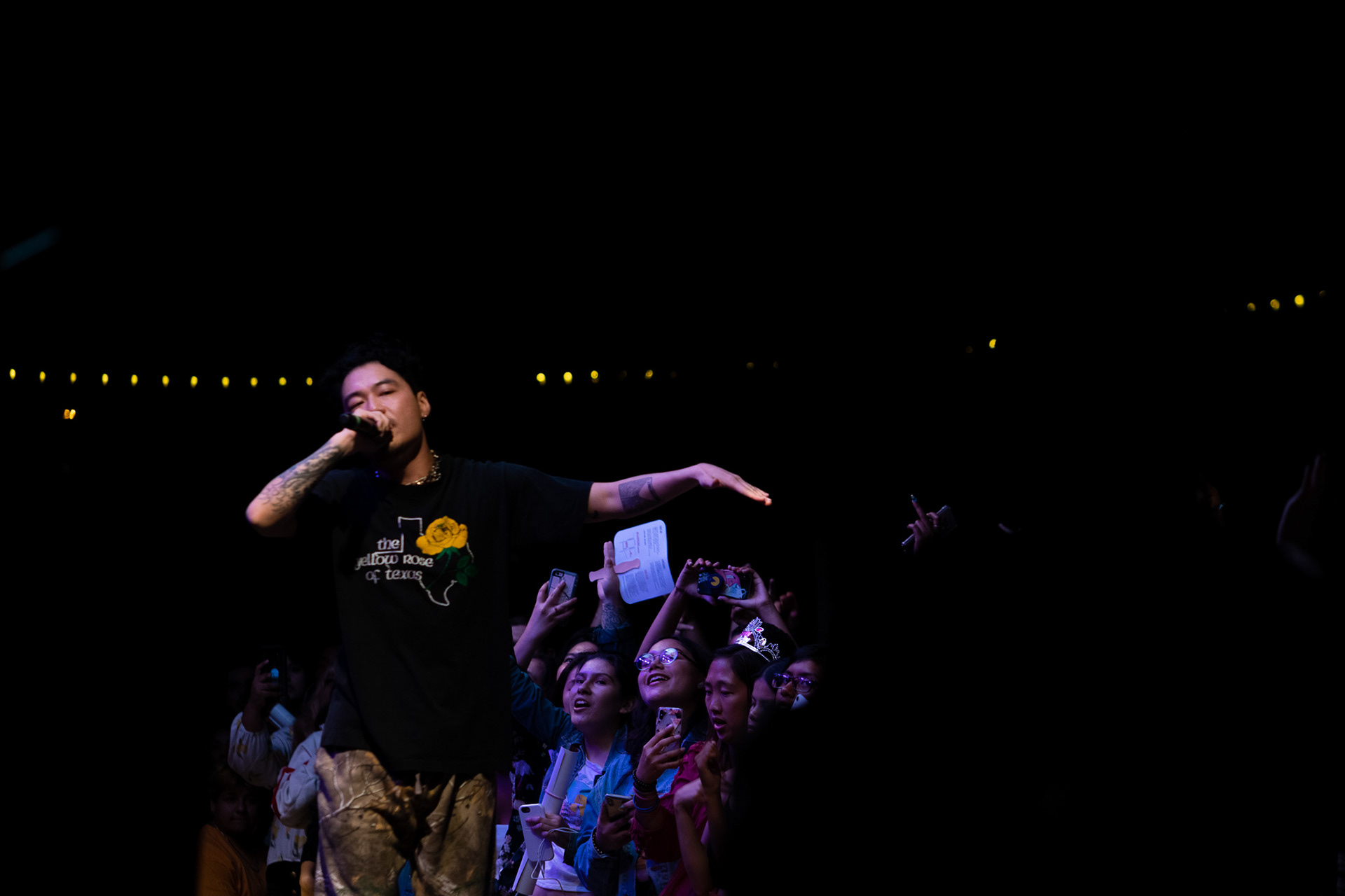 Dumbfoundead performs during Day 1 of KXFest LA at Levitt Pavilion in MacArthur Park, Los Angeles on Jul. 20, 2019.