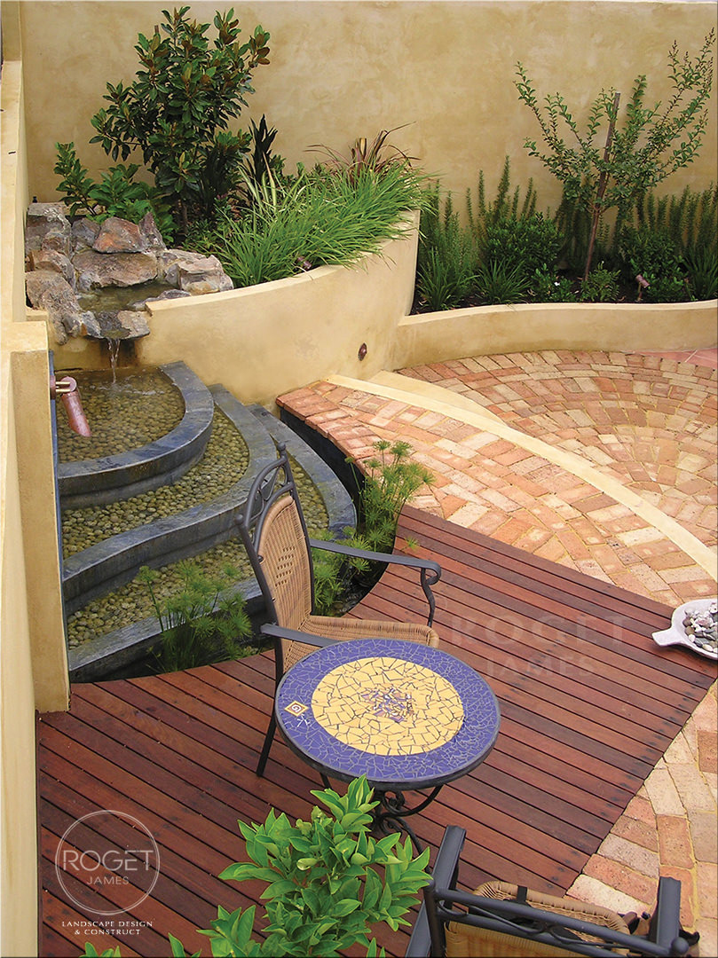 DECKING &WATER FEATURE GARDEN BEDS
