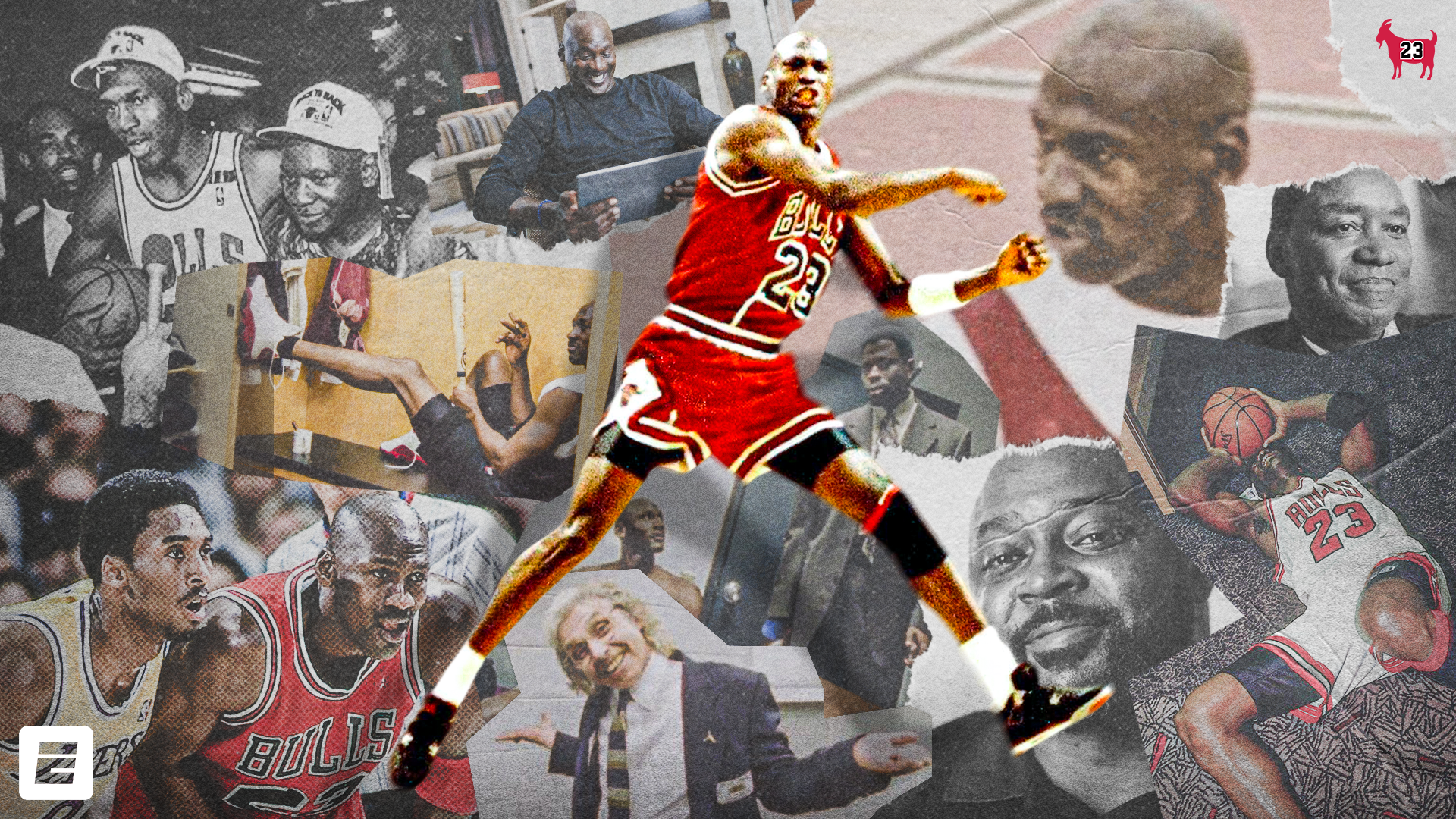 Twitter version of the Michael Jordan collage promoting "The Last Dance"; this was one of the top performing pieces of "Last Dance" content on ESPN social platforms