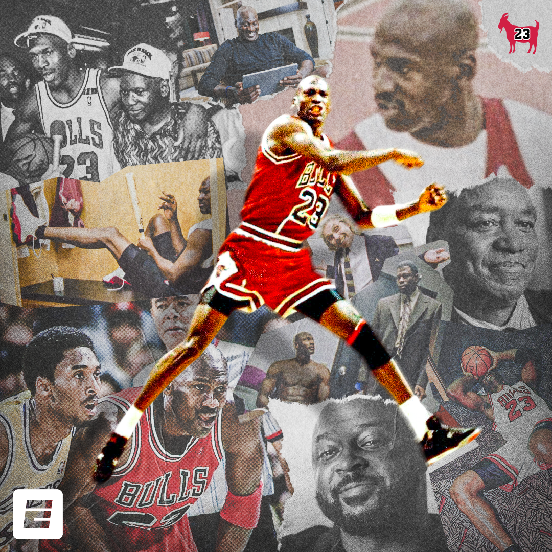 Michael Jordan collage promoting "The Last Dance"; this was one of the top performing pieces of "Last Dance" content on ESPN social platforms