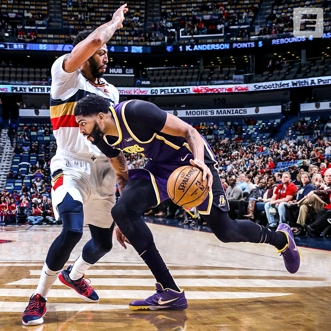 Anthony Davis vs. Anthony Davis photoillustration