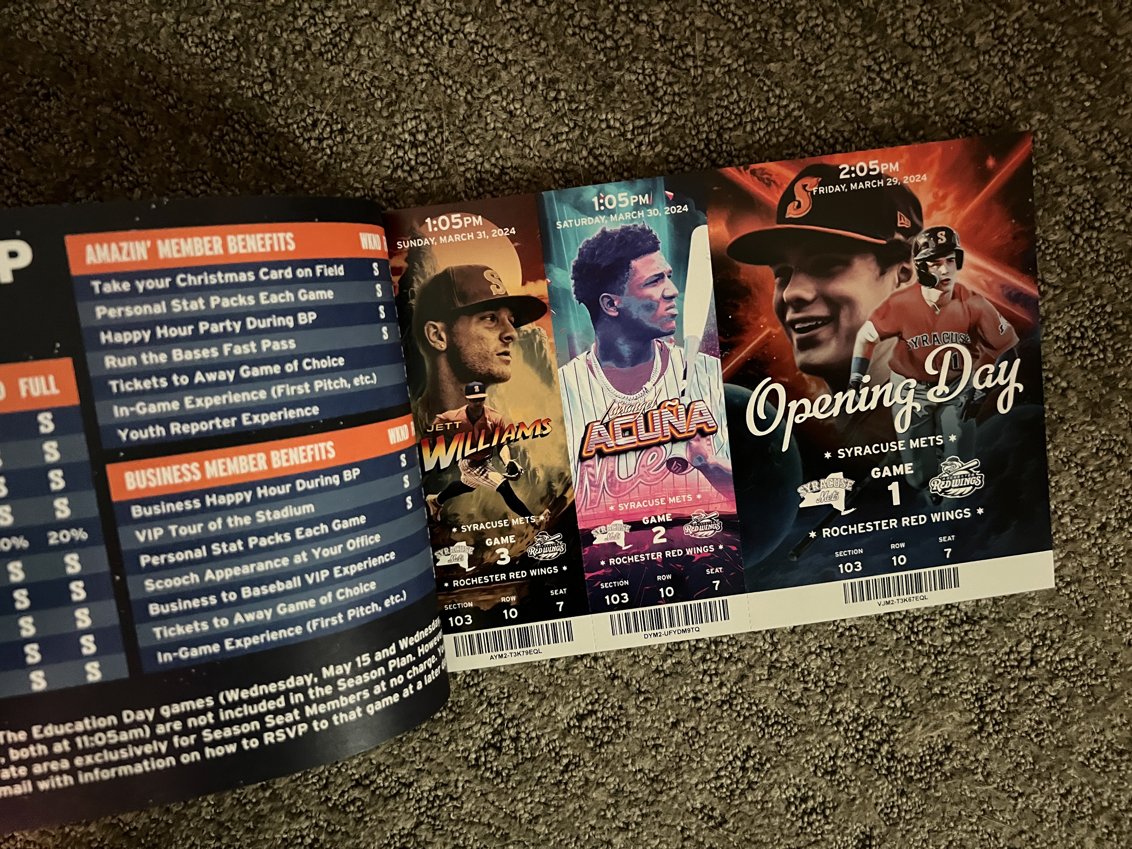 The Syracuse Mets 2024 season ticket book