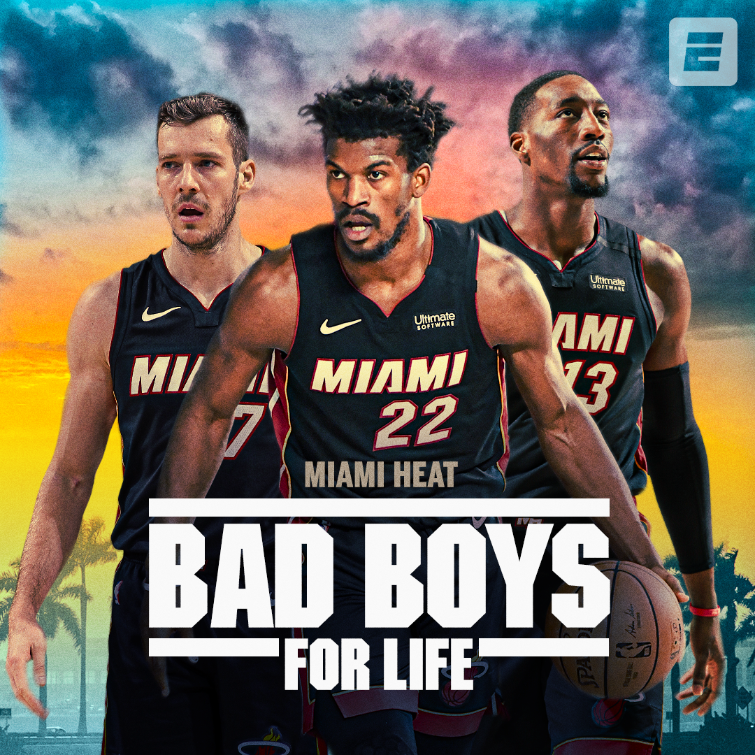 Miami Heat "Bad Boys" movie poster pastiche