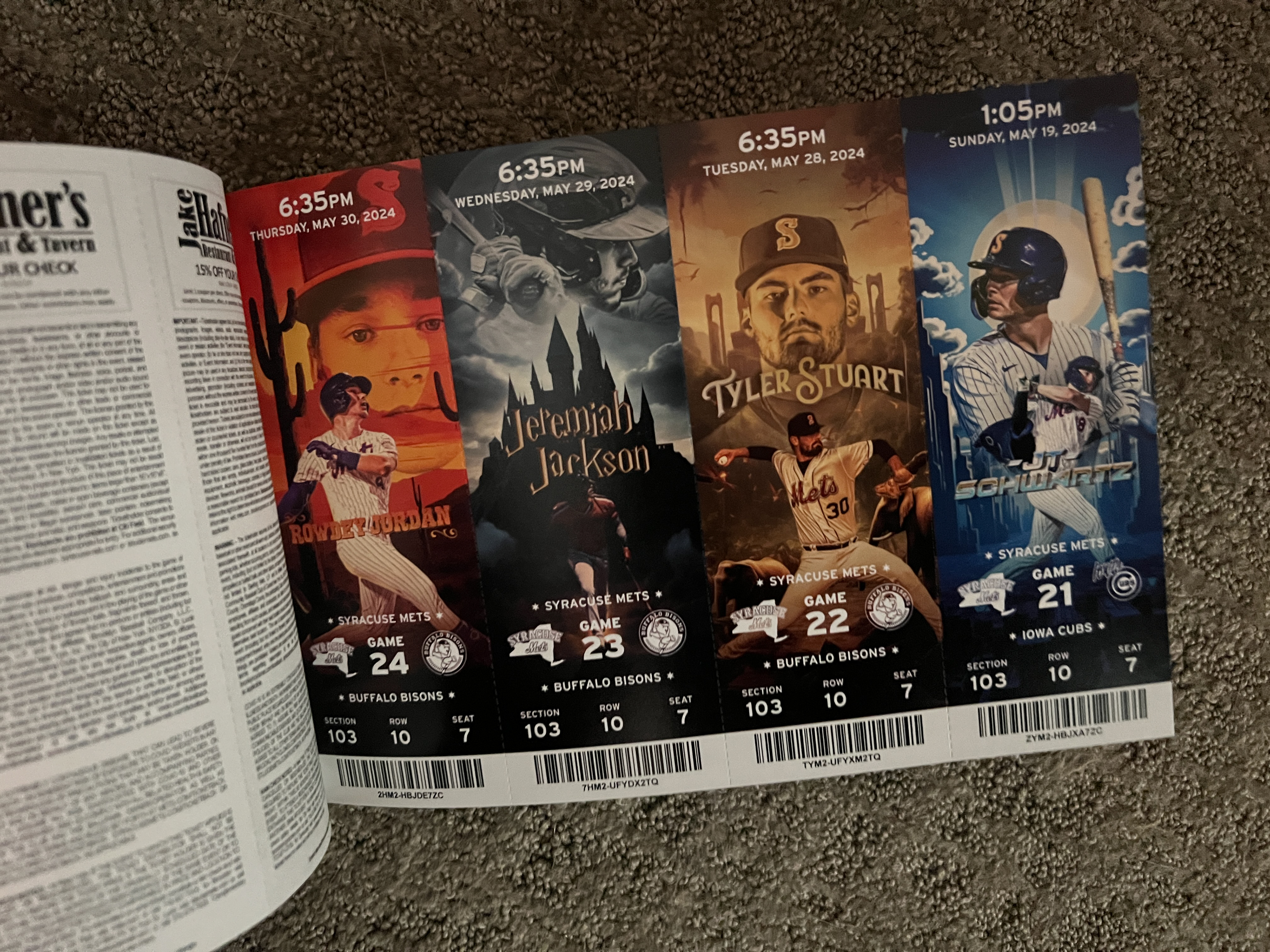 The Syracuse Mets 2024 season ticket book