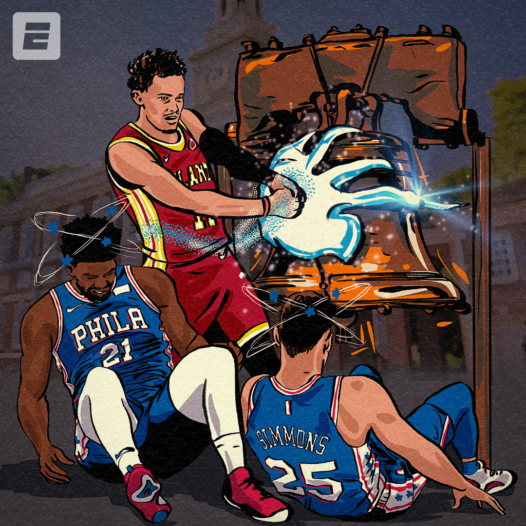 Trey Young and the Hawks defeat the 76ers in the 2021 NBA playoffs