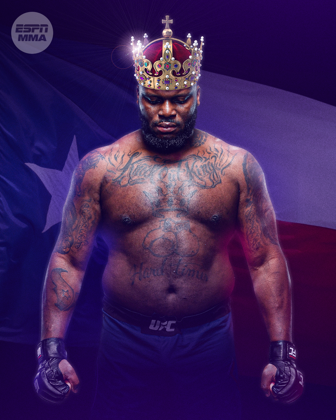 Derrick Lewis photoillustration for ESPNMMA