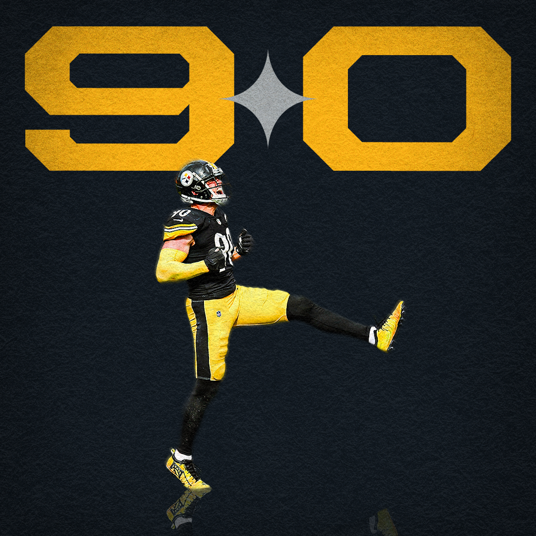 Photoillustration commemorating the undefeated Steelers' ninth victory of the 2020 season