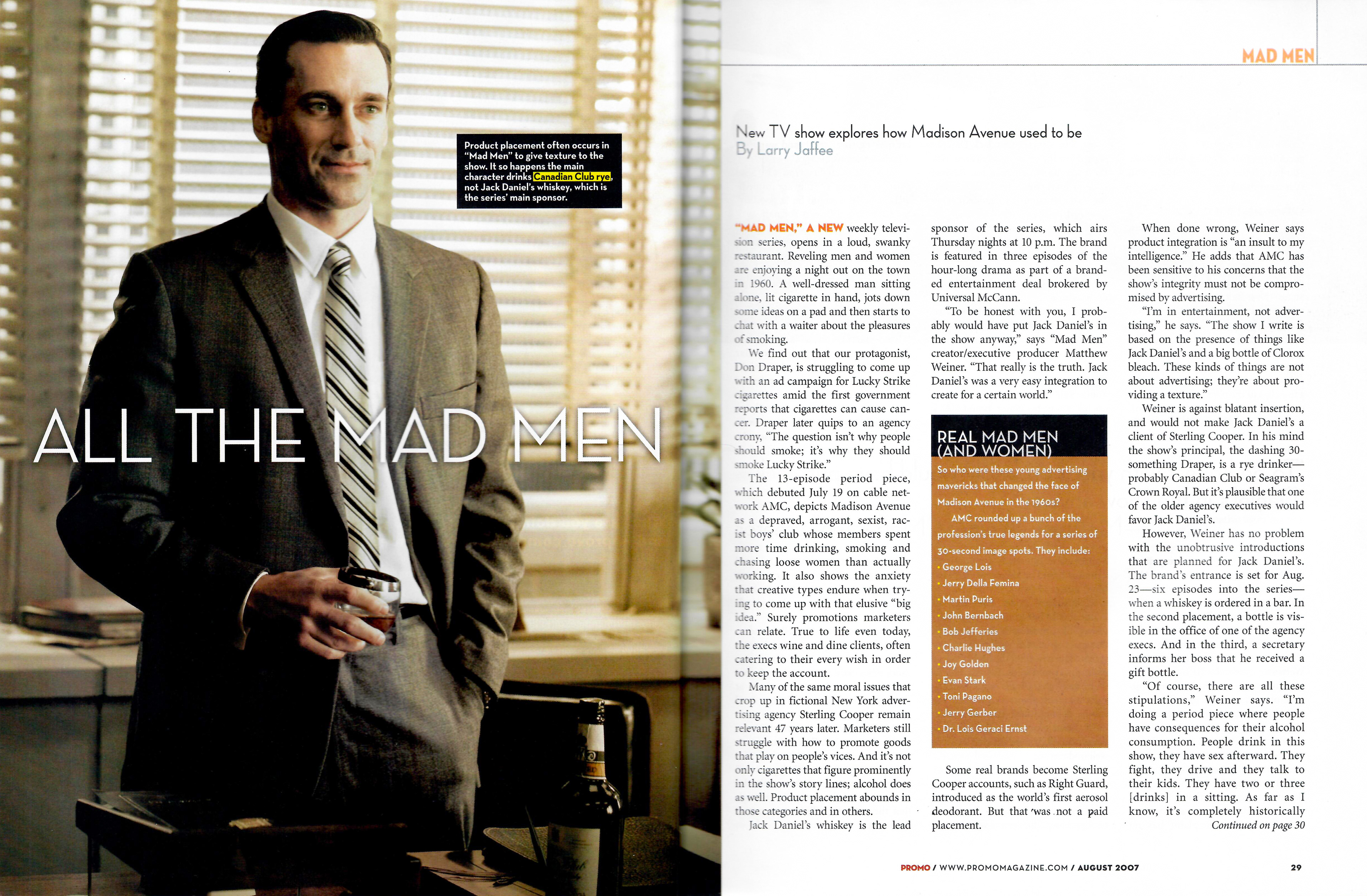 Promo feature spread