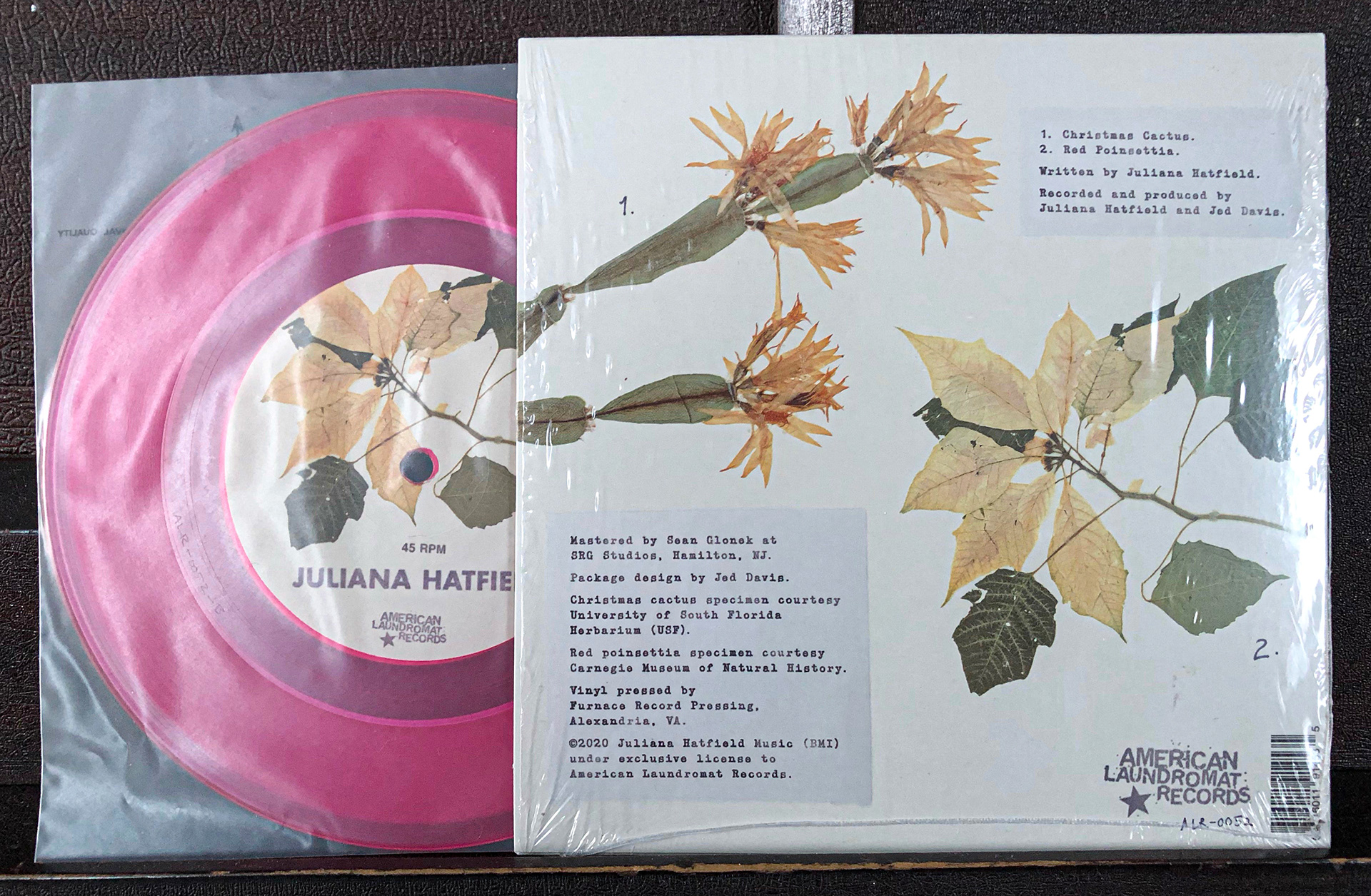 Back cover and center label