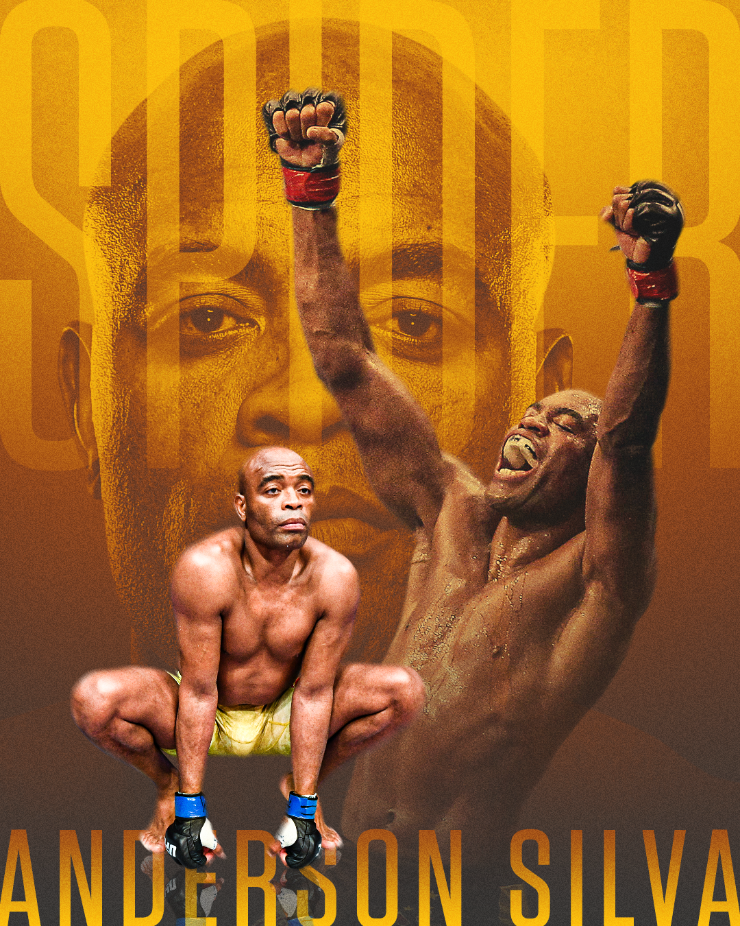 Anderson Silva retirement photoillustration for ESPNMMA