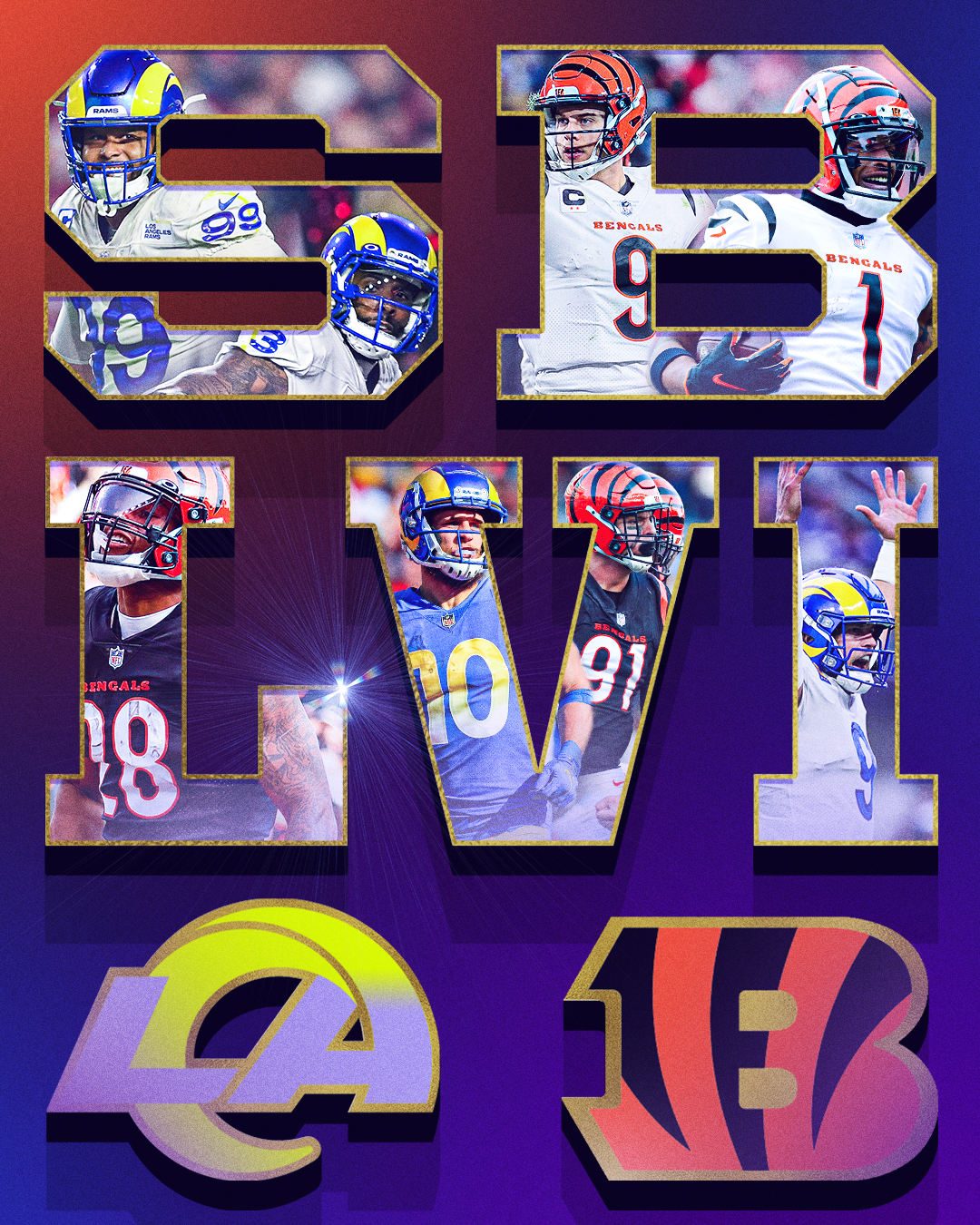 Super Bowl LVI preview photoillustration