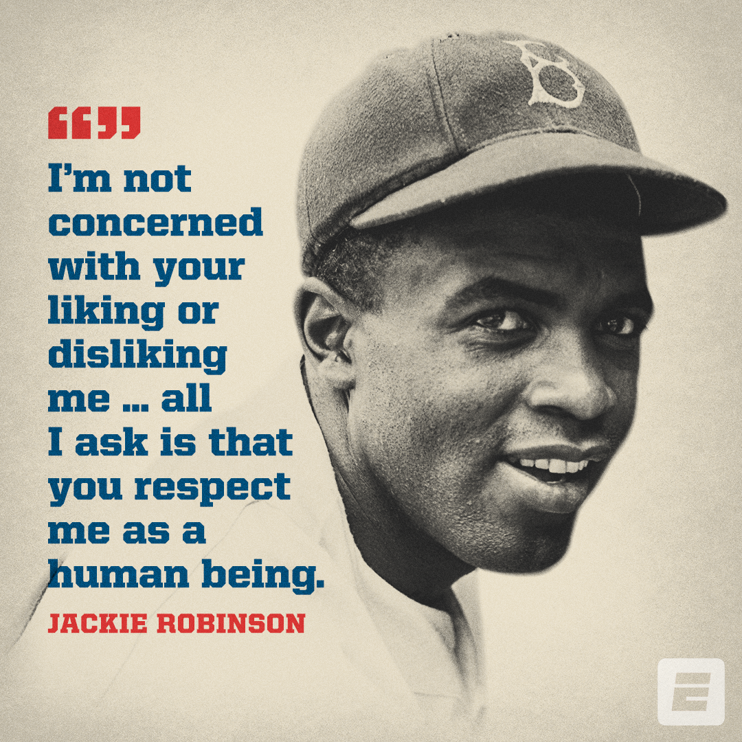 Quote graphic commemorating Jackie Robinson Day