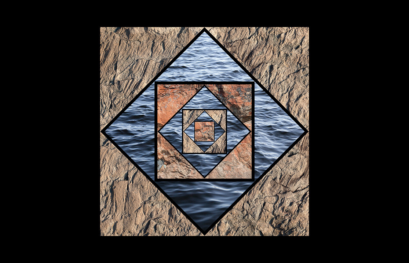Meditation on Stone & Water #3, 10"x10", limited edition of 10, $310