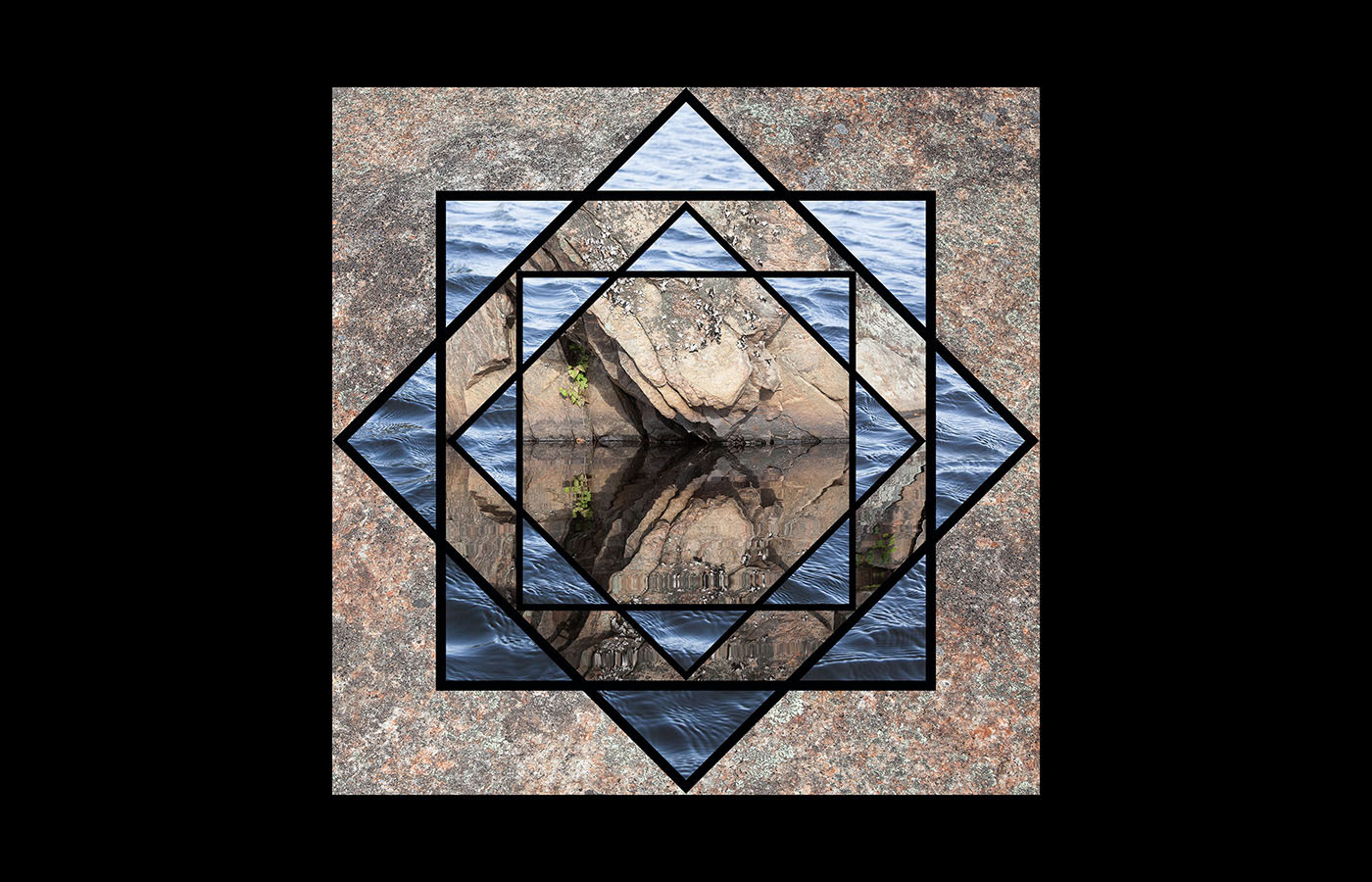 Meditation On Stone & Water, 23"x23", limited edition of 10, $1025