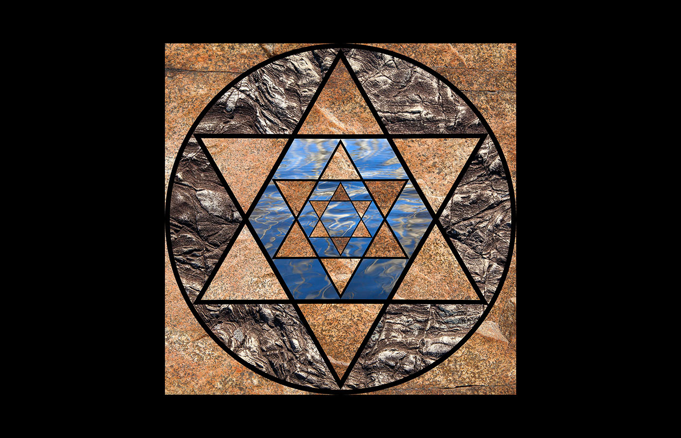 Meditation On Stone & Water II, 12"x12", limited edition of 10, $525