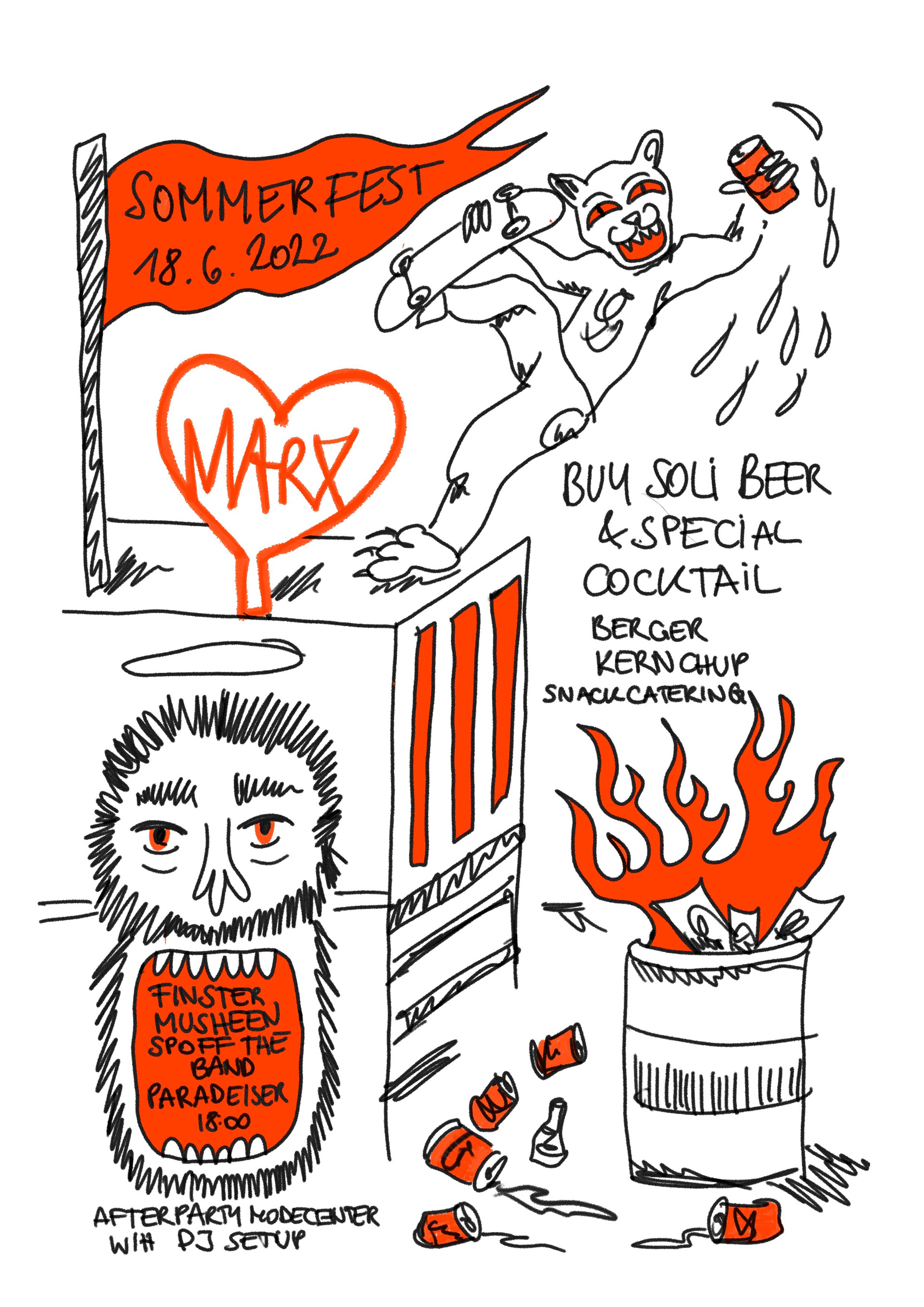 Flyer - Sankt Marx DIY Sommerfest 2022 - by Marlene (suck_my_tats)