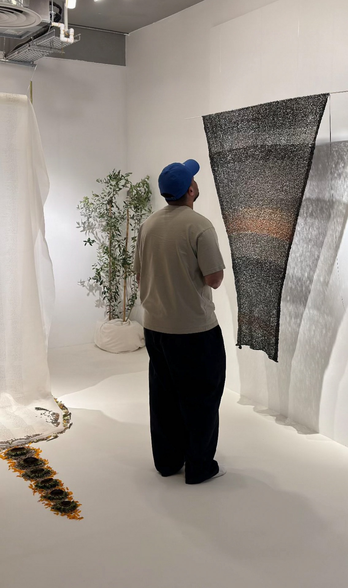 Installation: Cassette Tape knitthing