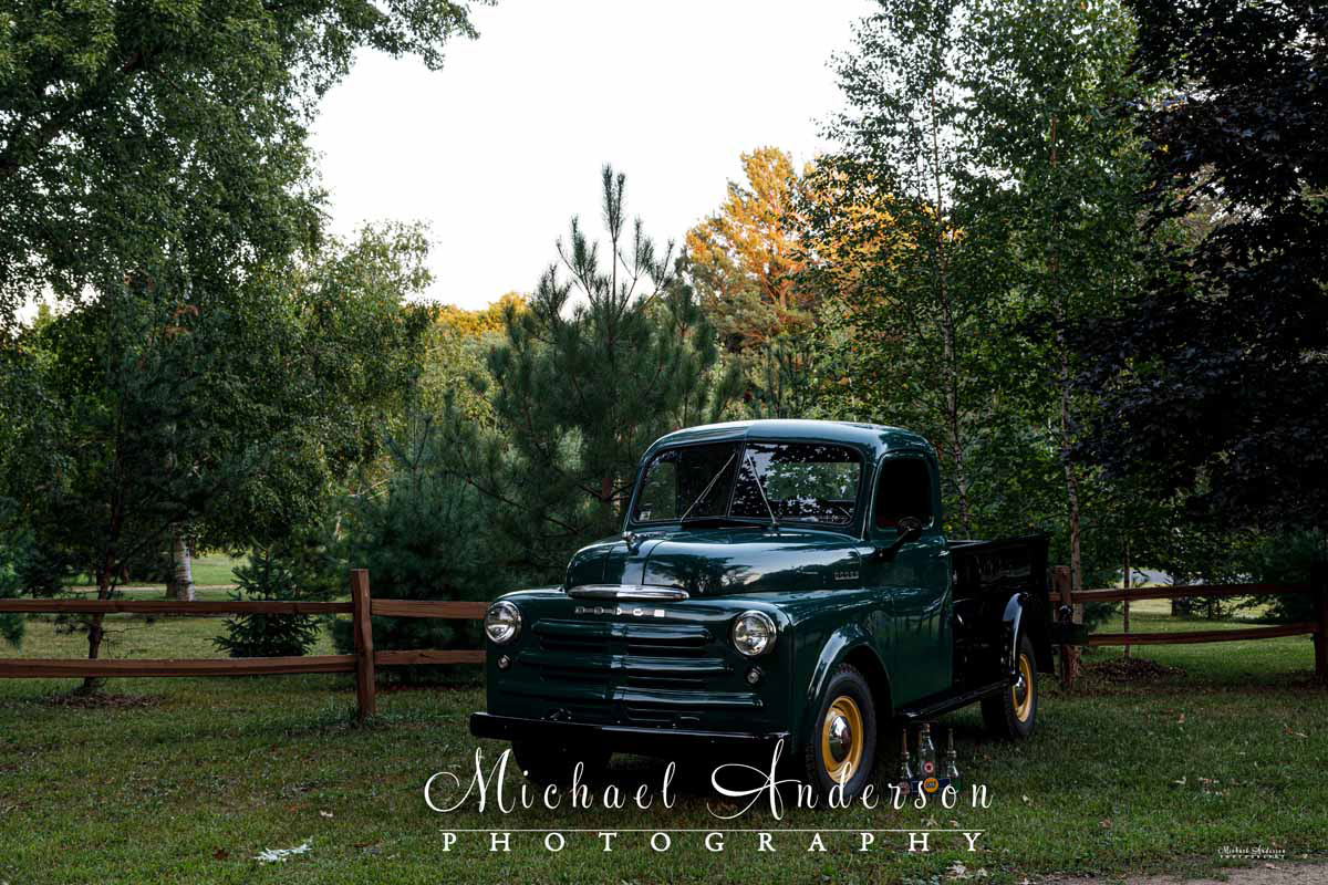 Photo of a 1950 Dodge B2C Pickup prior to light painting.
