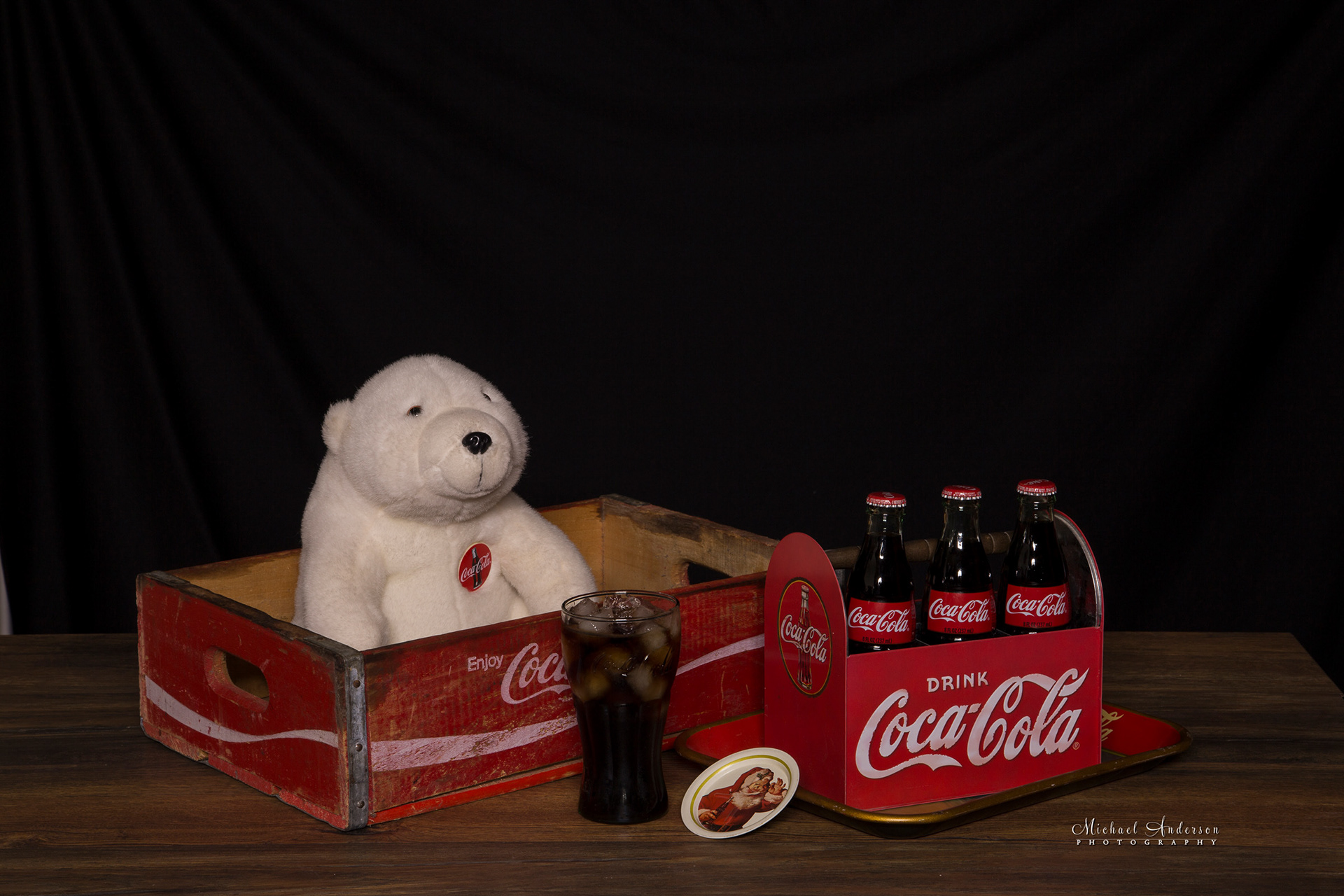 My very first light painting project was of some vintage Coke products done in a classroom setting for practice.