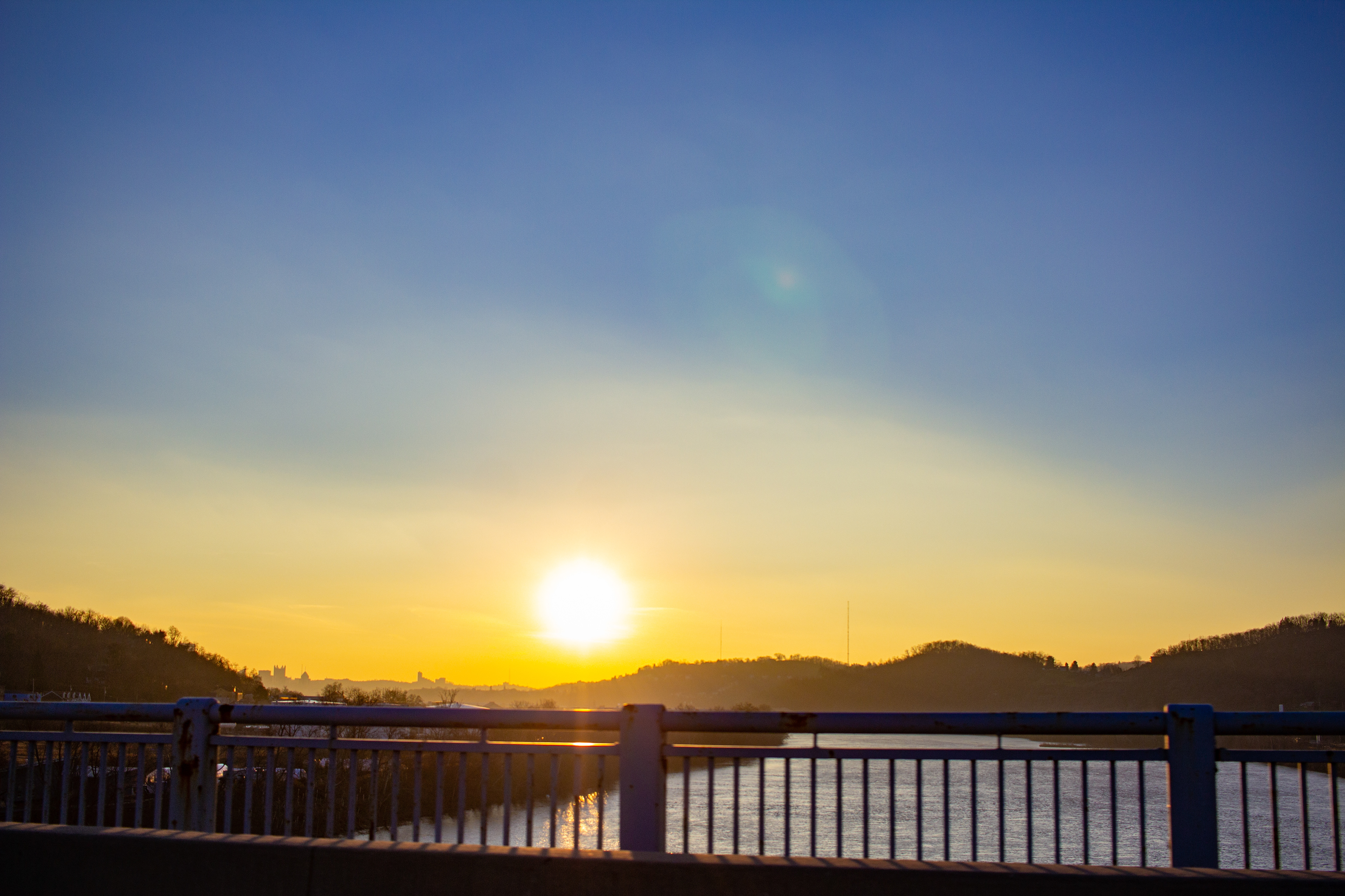 Sunset over the River